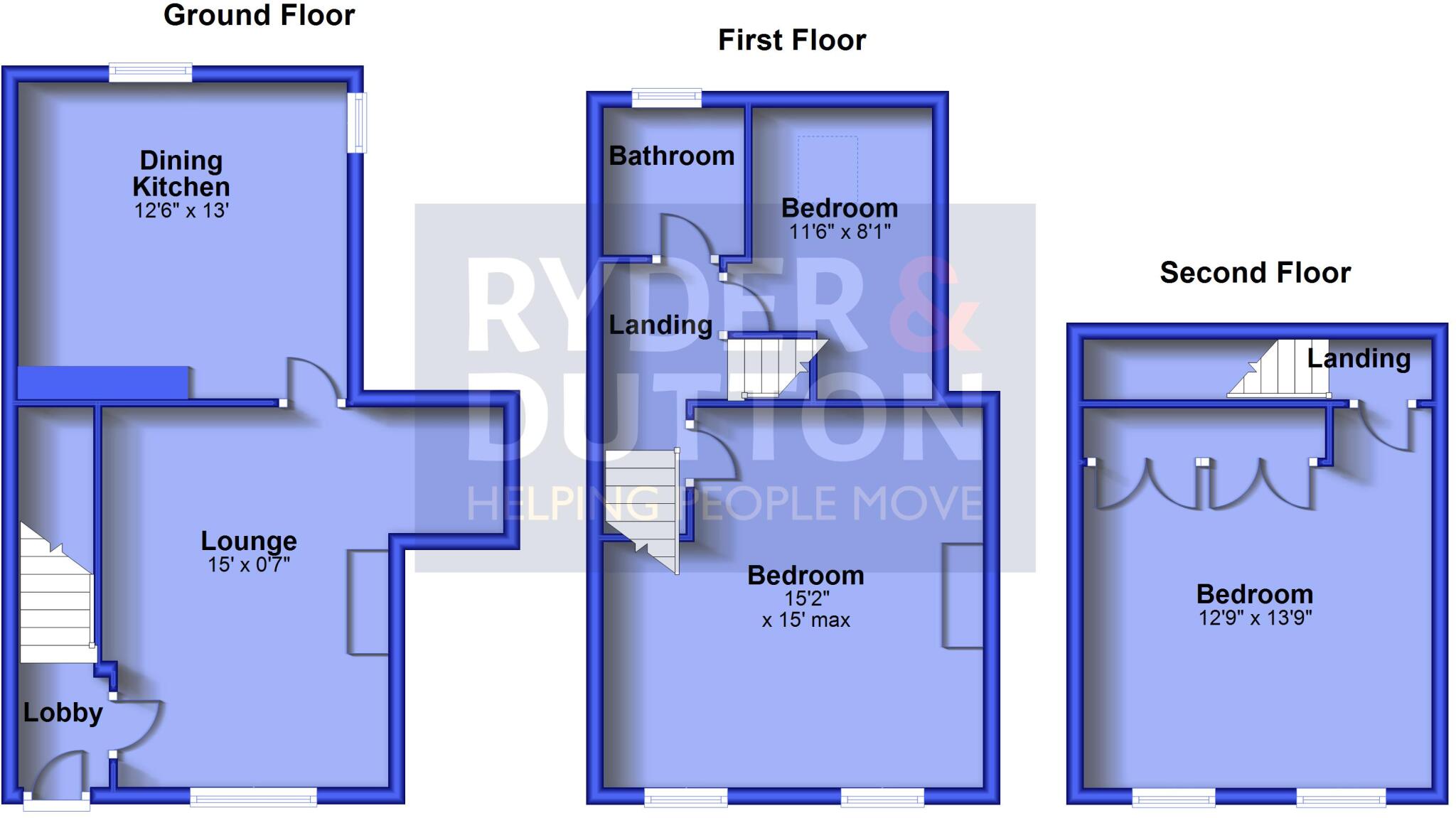 St Annes Square, Holmfirth, West Yorkshire, HD9 floorplan