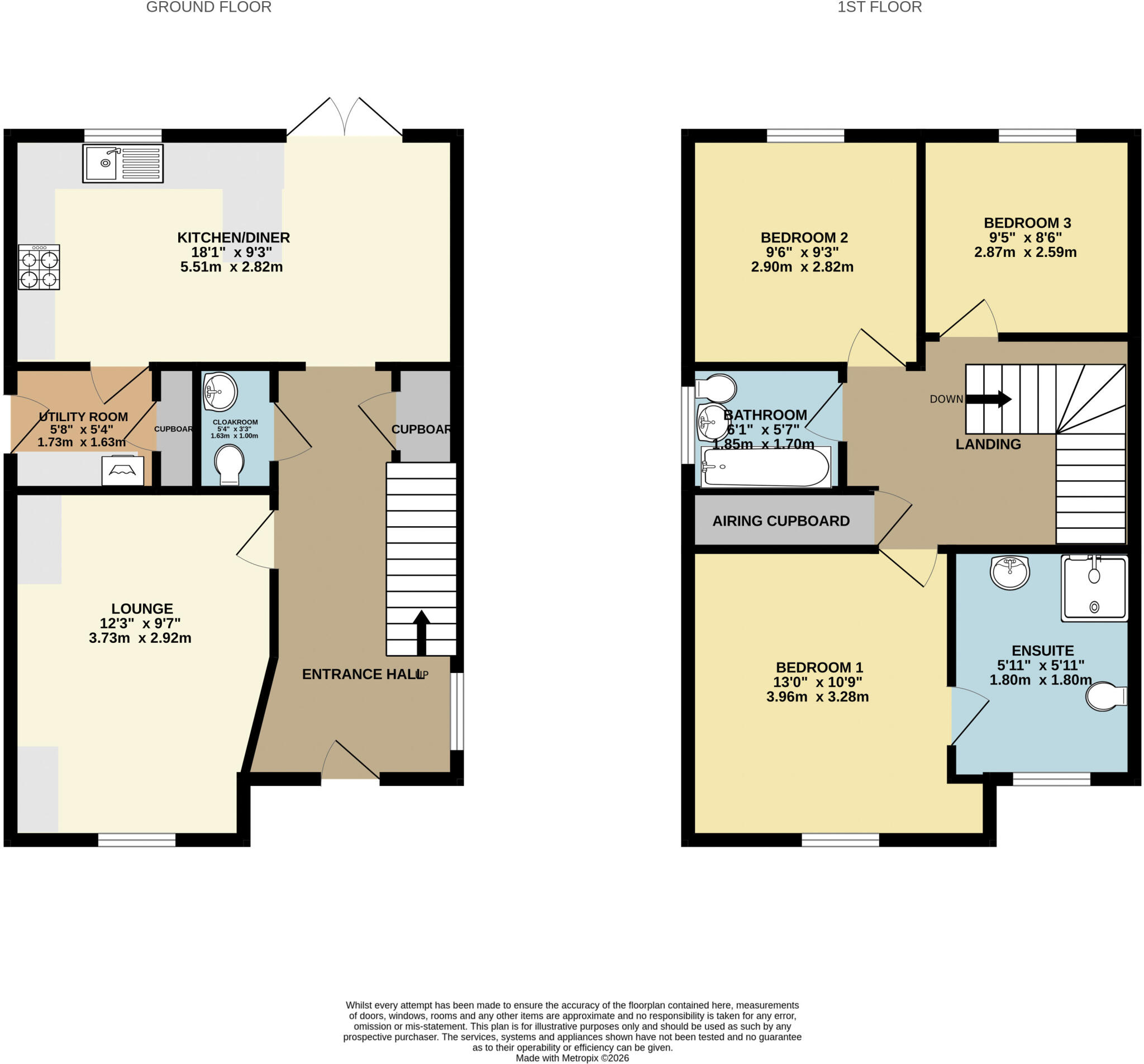 Coldham Grove, Wymondham, Norfolk, NR18 floorplan