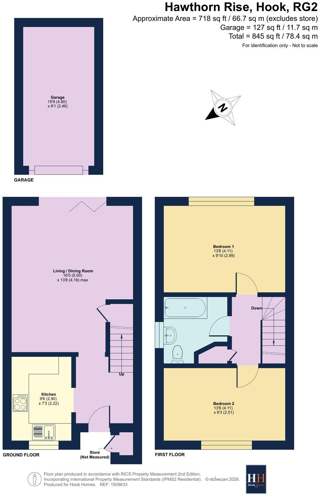 Hawthorn Rise, Hook, Hampshire floorplan