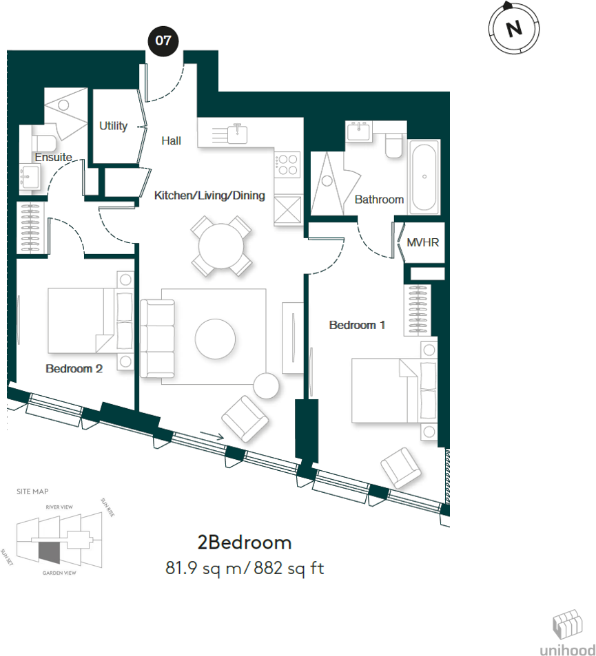 Carnation Way, London floorplan