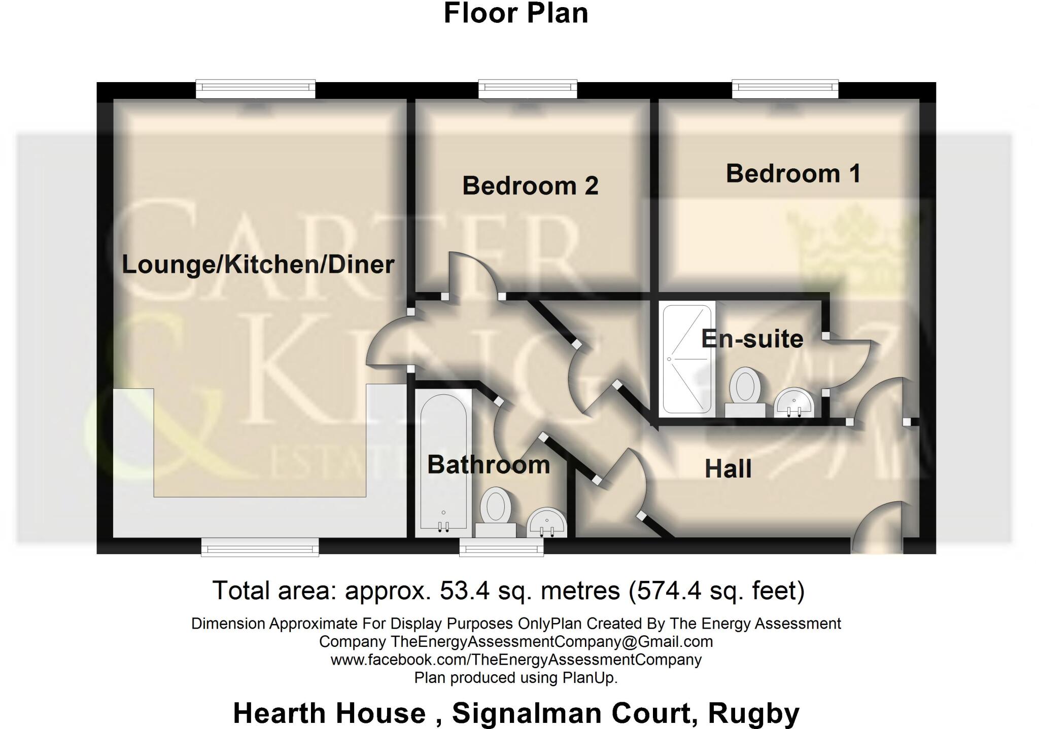 Hearth House, Signalman Court, Rugby floorplan