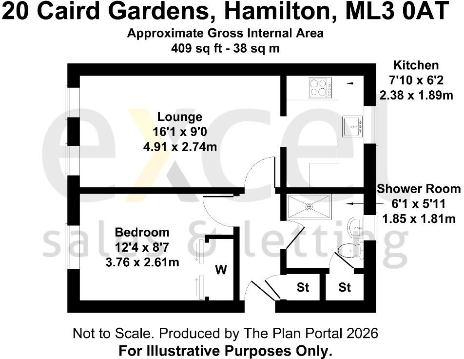 Caird Gardens, Hamilton, South Lanarkshire, ML3 floorplan