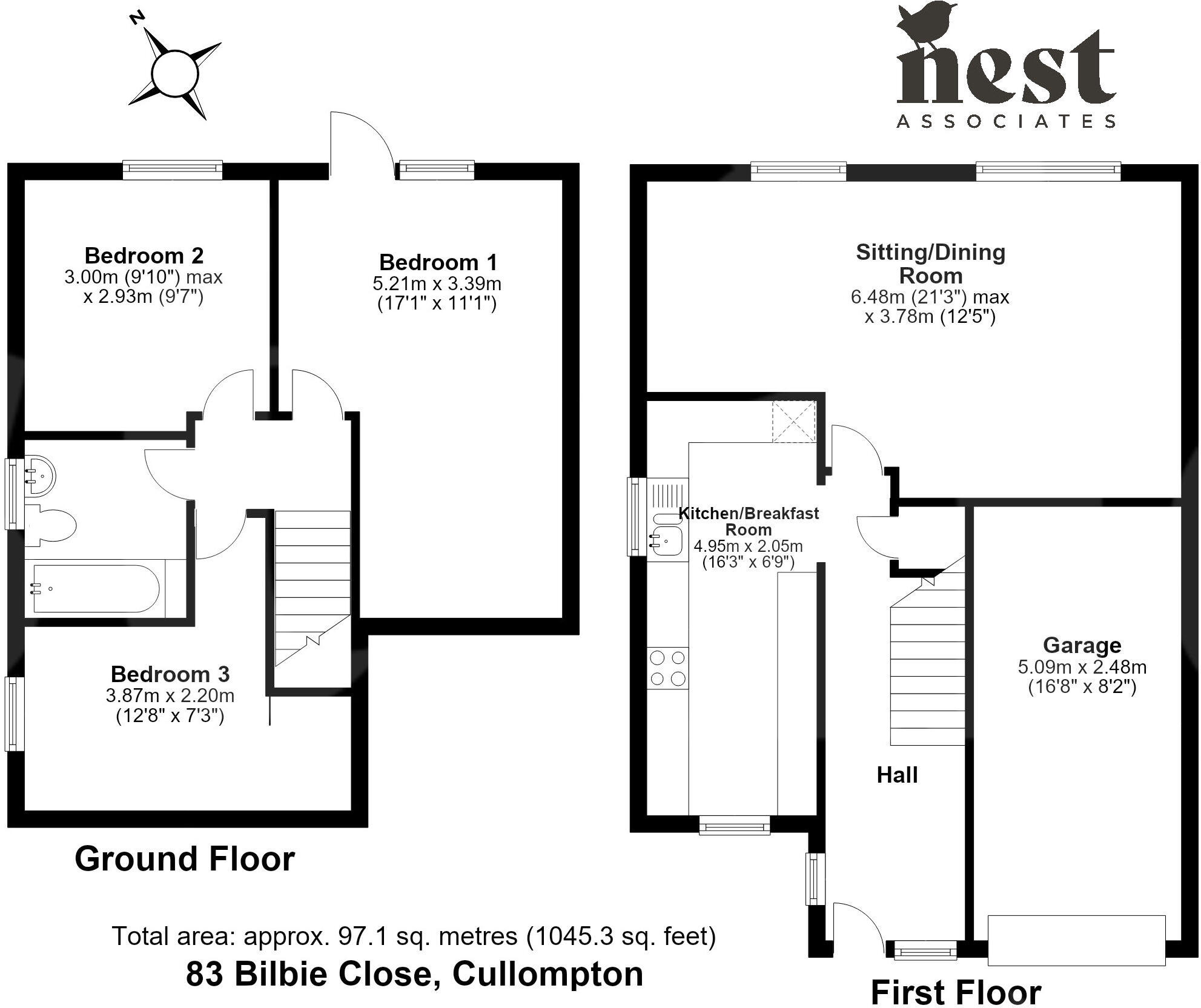 Bilbie Close, Cullompton, Devon, EX15 1LG floorplan