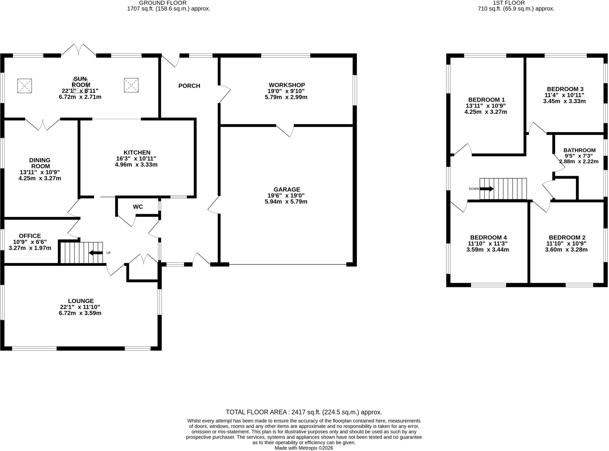 1 Barnetby Lane, Elsham, Brigg, DN20 floorplan
