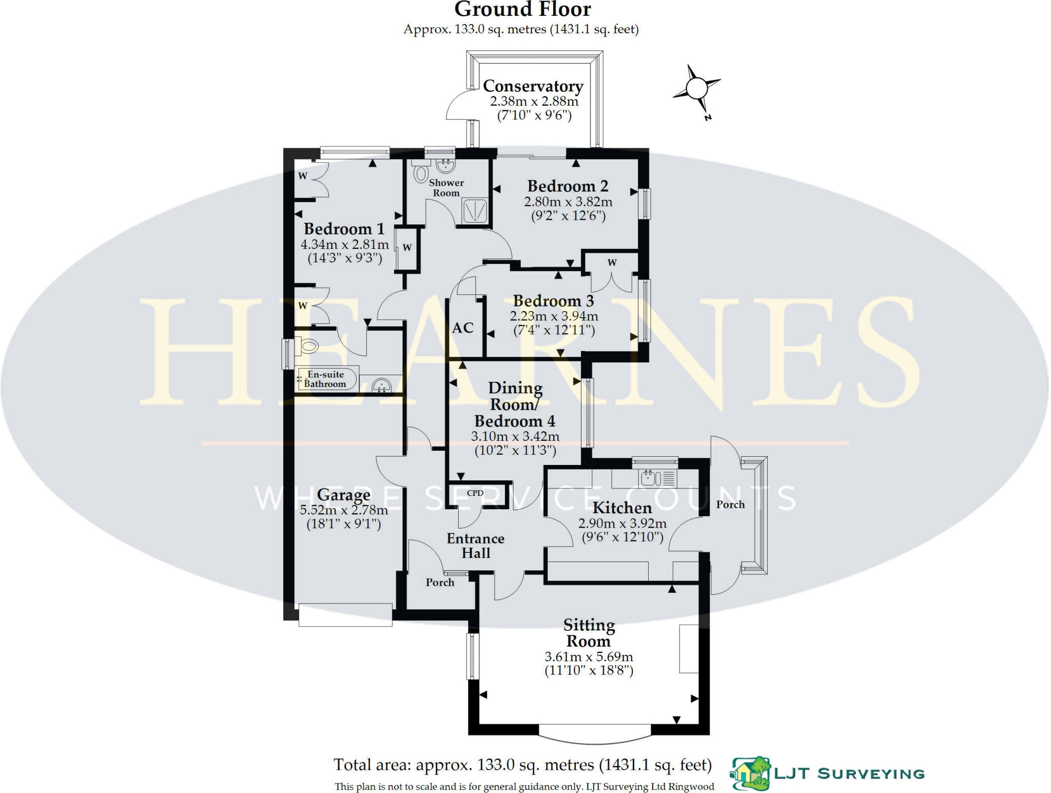 De Haviland Close, Wimborne, Dorset, BH21 1XU floorplan