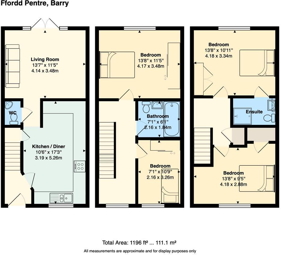 Ffordd Pentre, Barry floorplan
