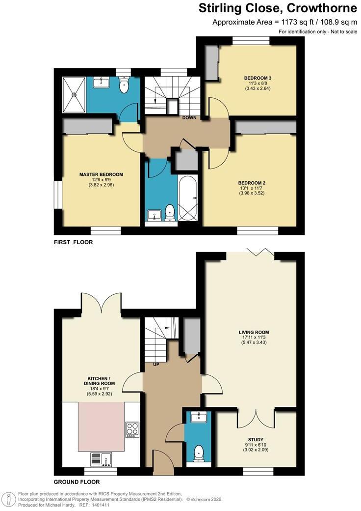 Stirling Close Crowthorne, Berkshire, RG45 6JF floorplan