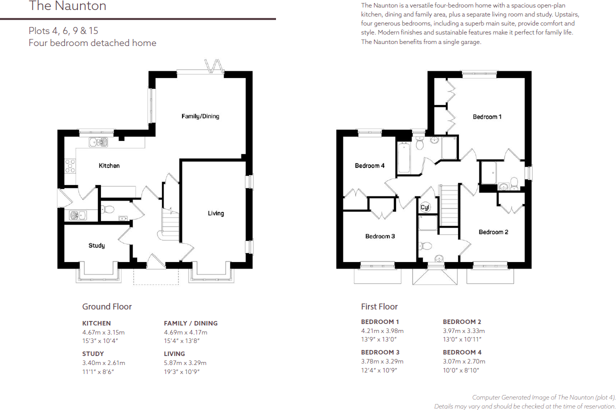 Plot 4, The Naunton, Hartpury Meadows, Hartpury, Gloucester, GL19 floorplan