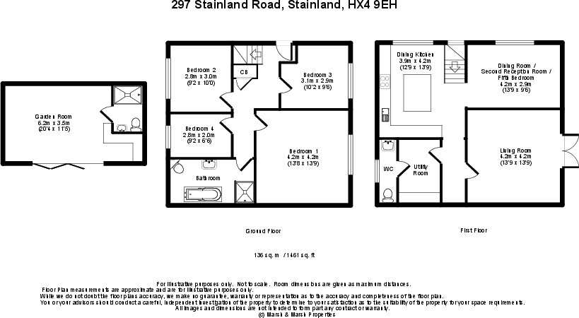 297 Stainland Road, Stainland, HX4 9EH floorplan