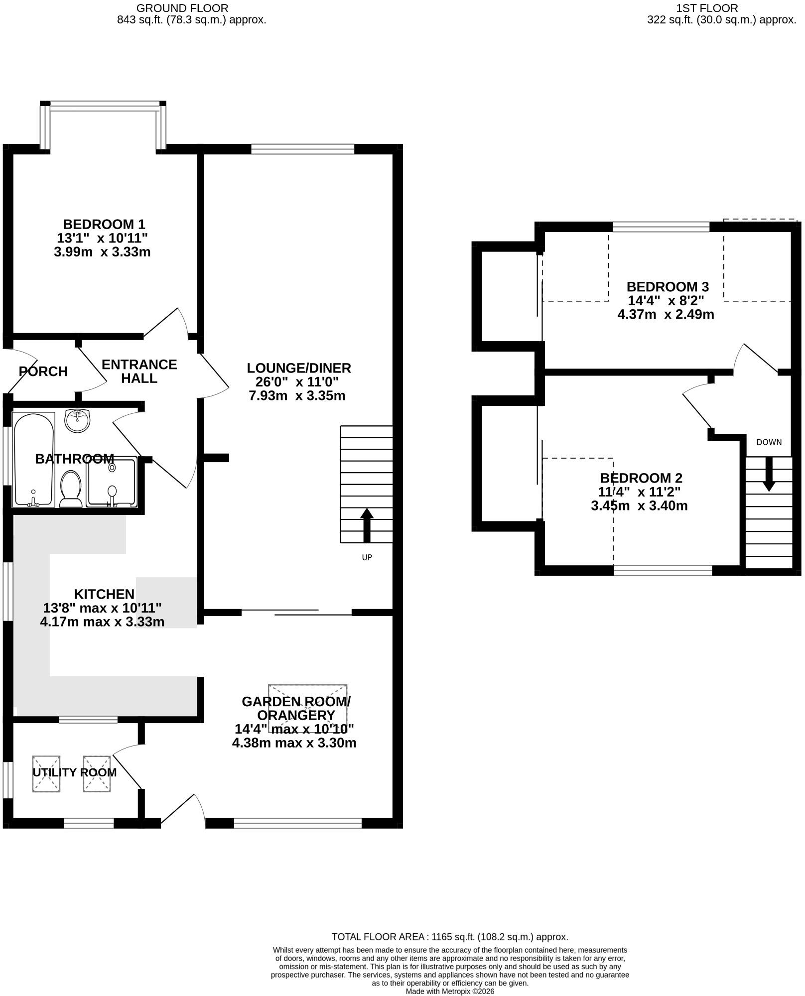 White Hart Lane, Portchester floorplan