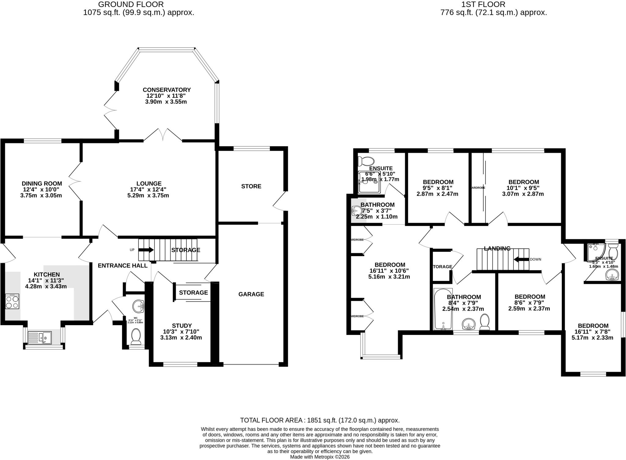 Holborn Close, St. Albans, Hertfordshire, AL4 floorplan