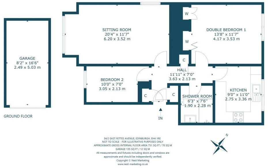 34/2 East Fettes Avenue, Fettes, Edinburgh, EH4 1RE floorplan