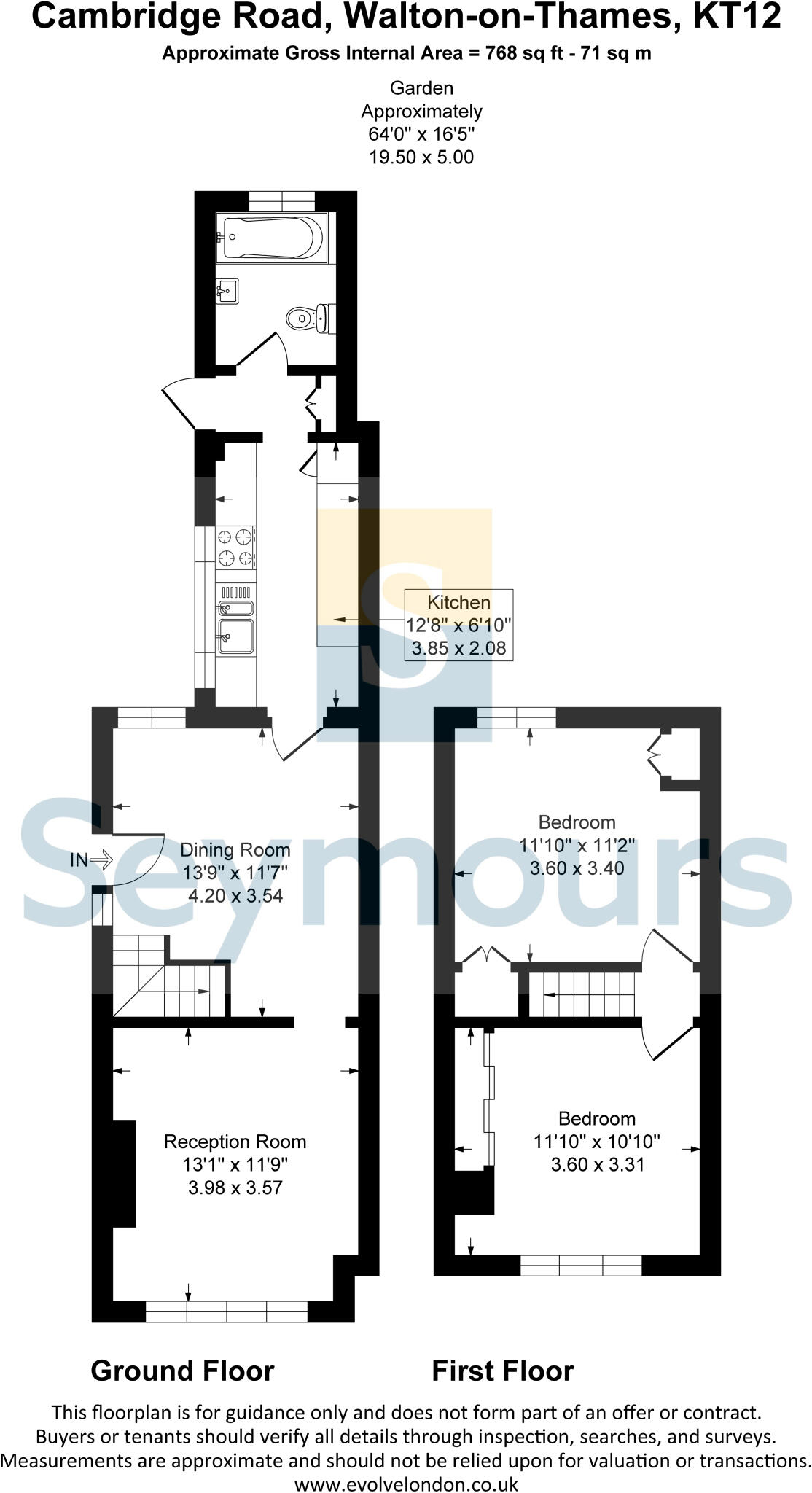 Cambridge Road, Walton On Thames, Surrey, KT12 floorplan