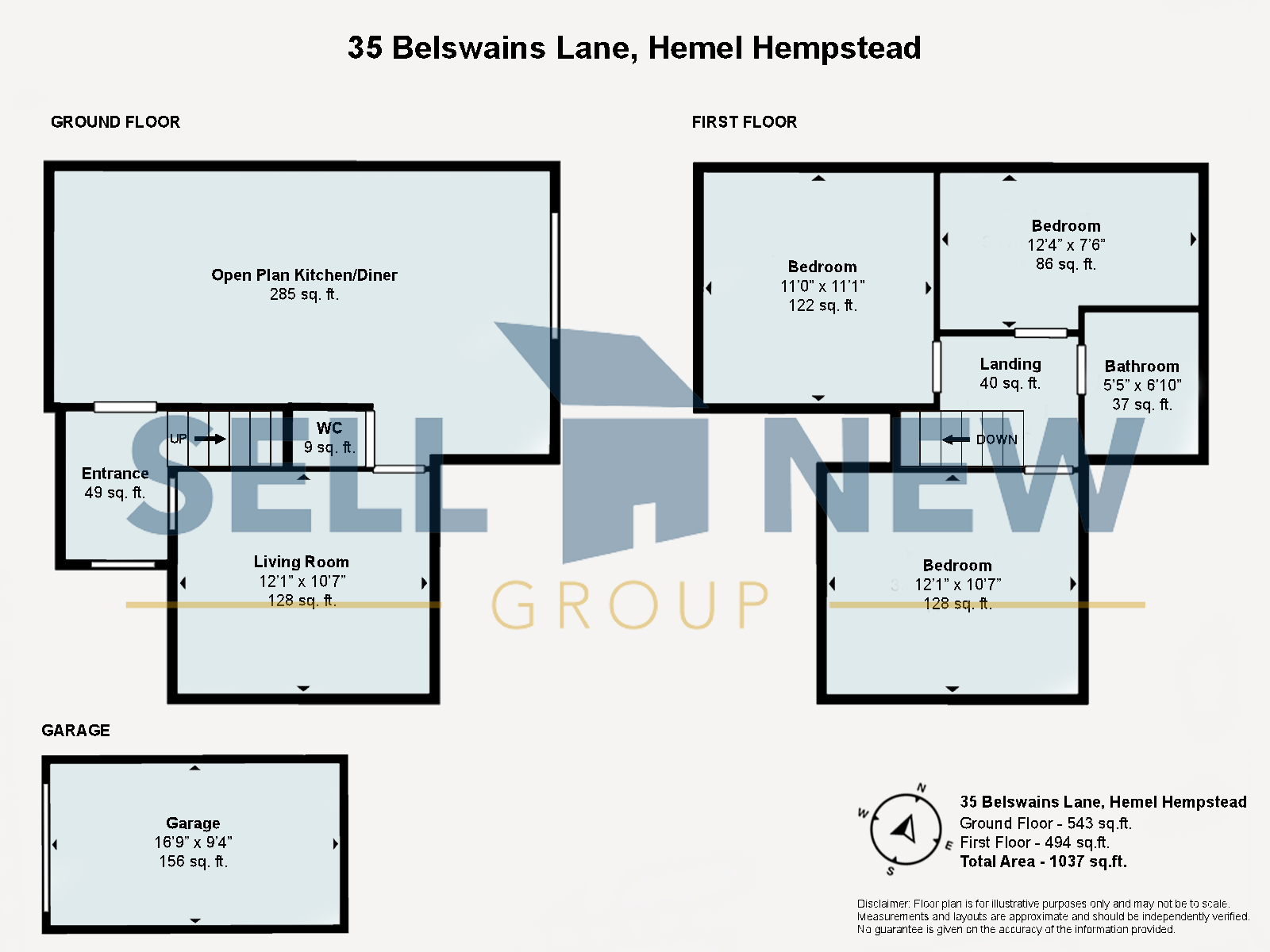 Belswains Lane, Hemel Hempstead, Hertfordshire floorplan