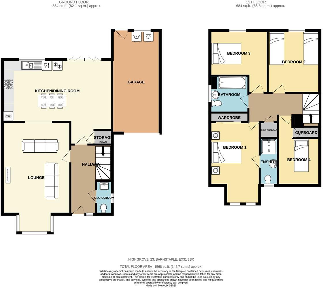 Highgrove, Barnstaple floorplan
