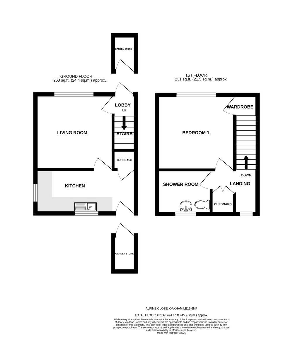 Alpine Close, Oakham, LE15 floorplan