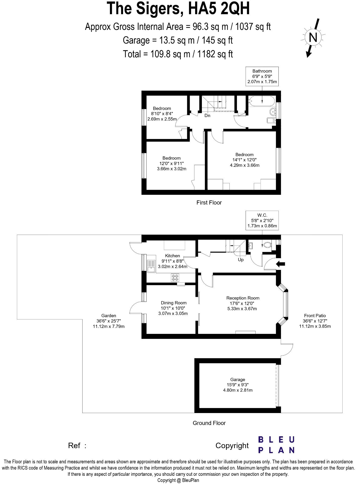 The Sigers, Pinner, Greater London, HA5 2QH floorplan