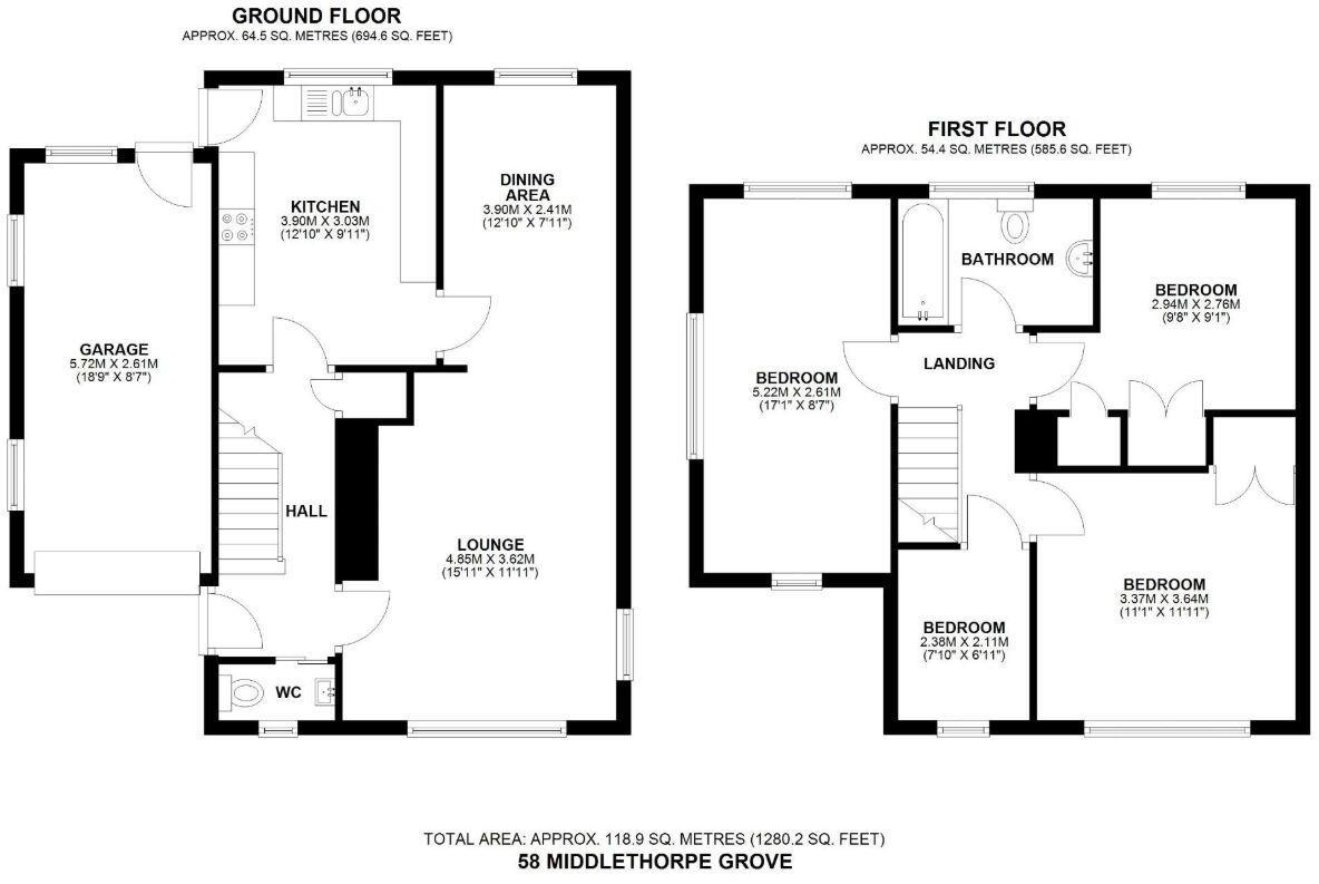 Middlethorpe Grove, Dringhouses, York, North Yorkshire, YO24 1LD floorplan