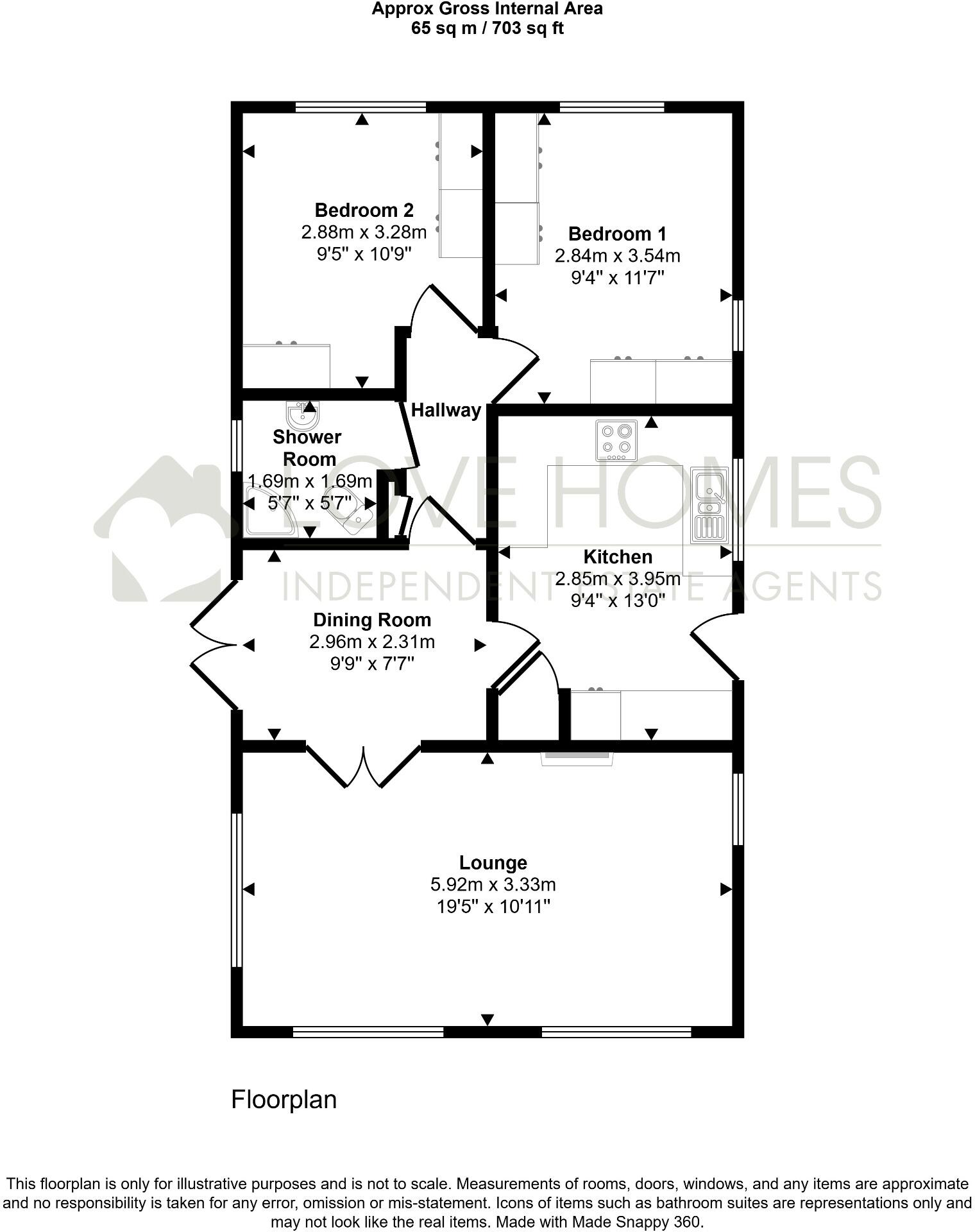 Lotus Drive, Carr Bridge Residential Park, Blackpool, Lancashire, FY4 5RN floorplan