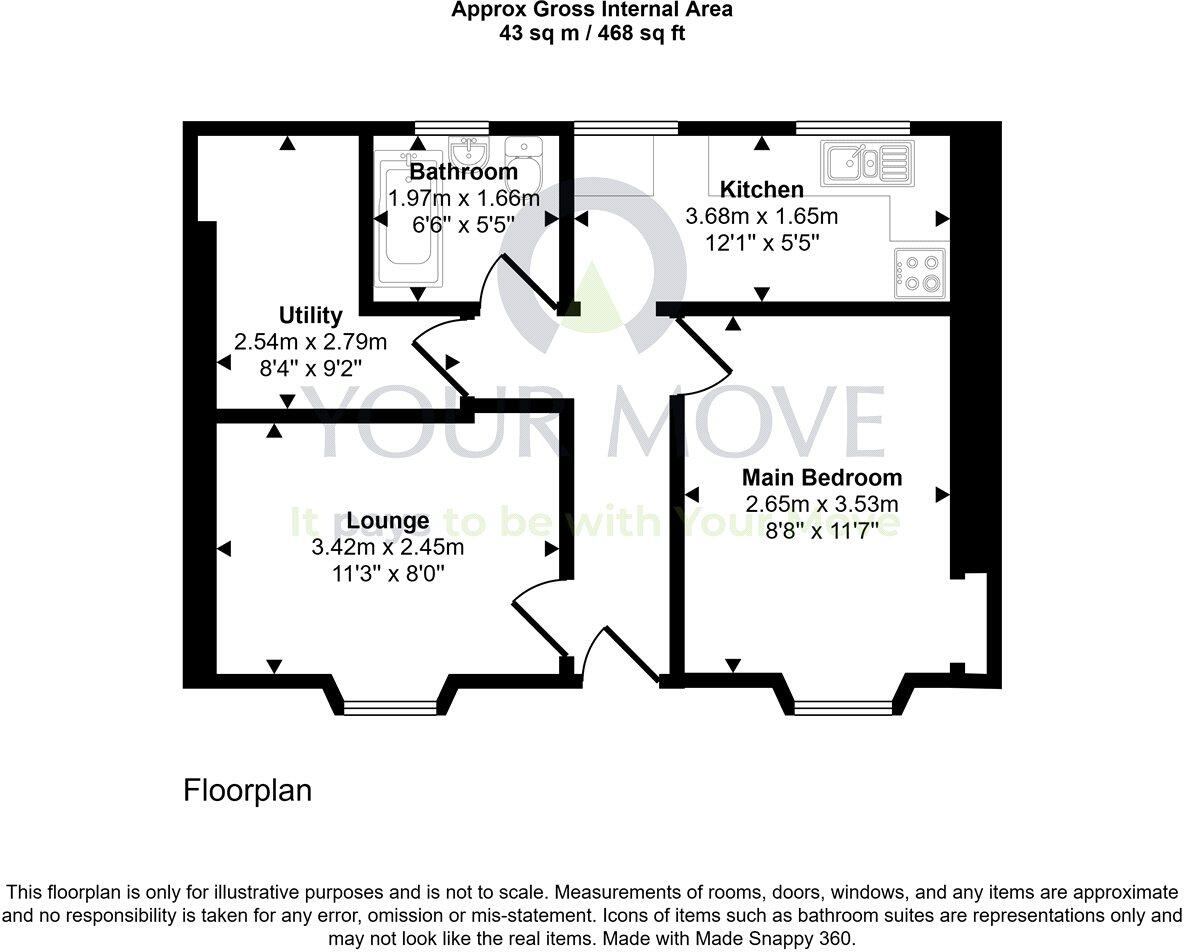 Ravenscroft Street, Edinburgh, Midlothian, EH17 floorplan
