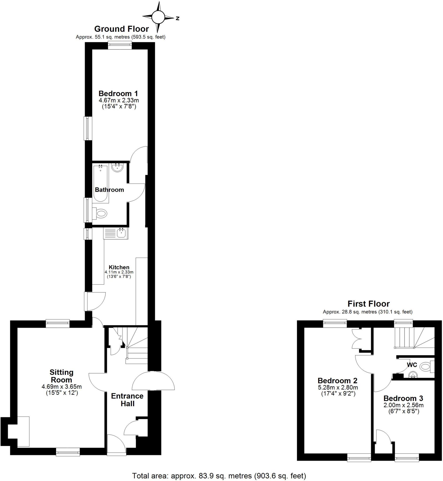 Church Stile Lane, Woodbury floorplan