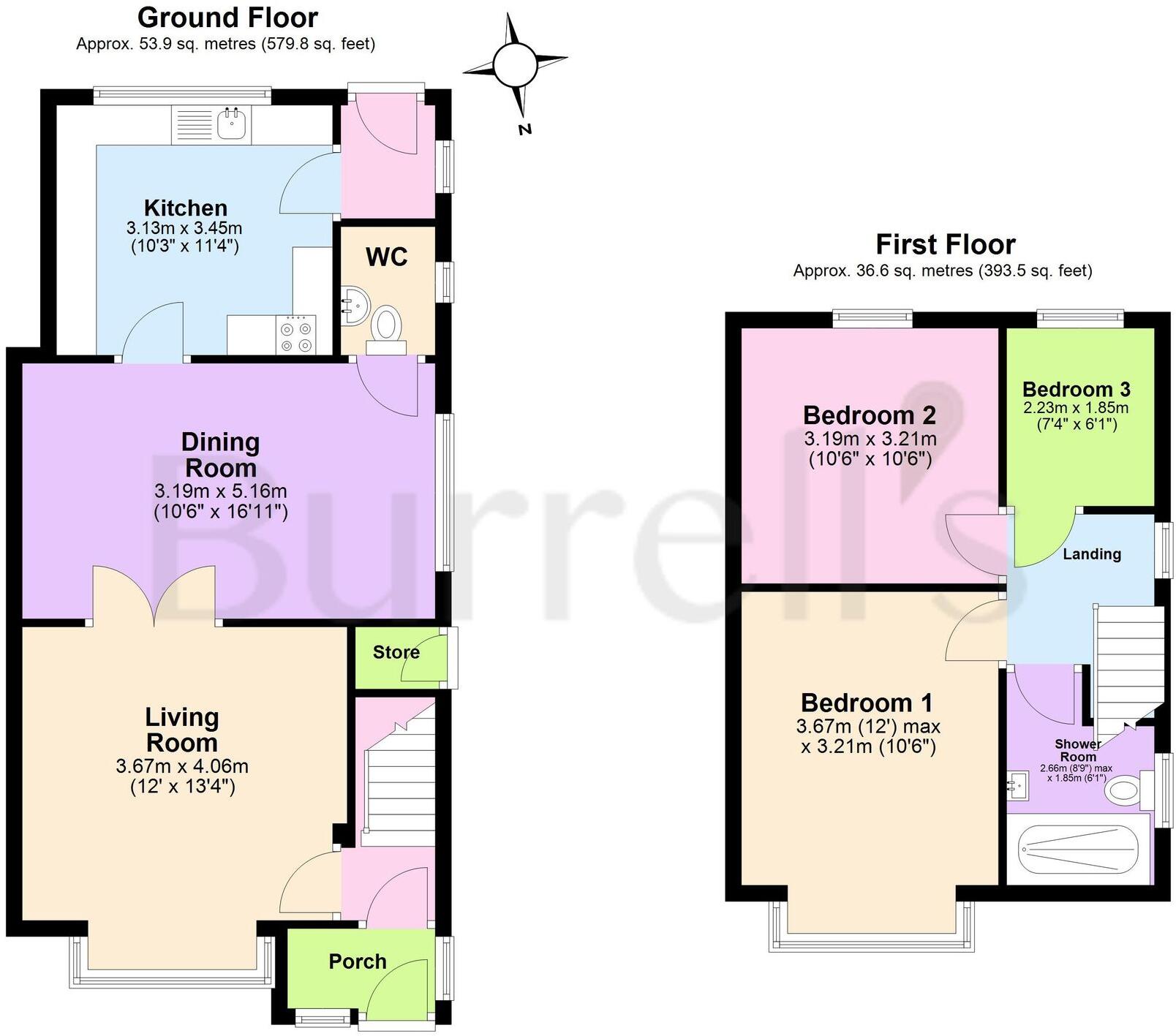 Doles Lane, Whitwell, S80 floorplan