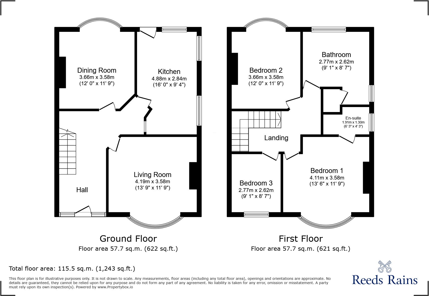 Russell Gardens, Rhyl, Denbighshire, LL18 floorplan