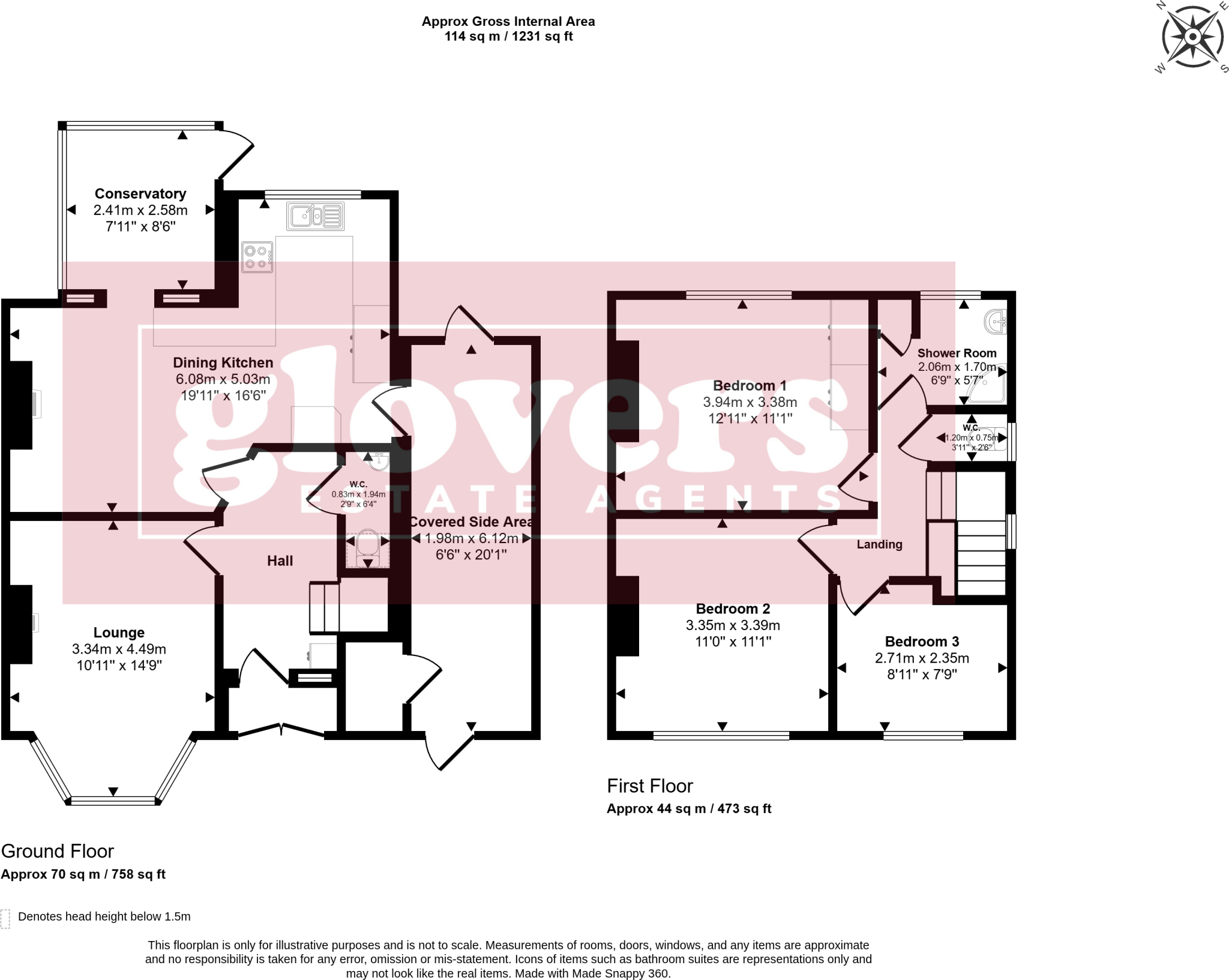 Blenheim Road, Moseley, Birmingham, B13 floorplan