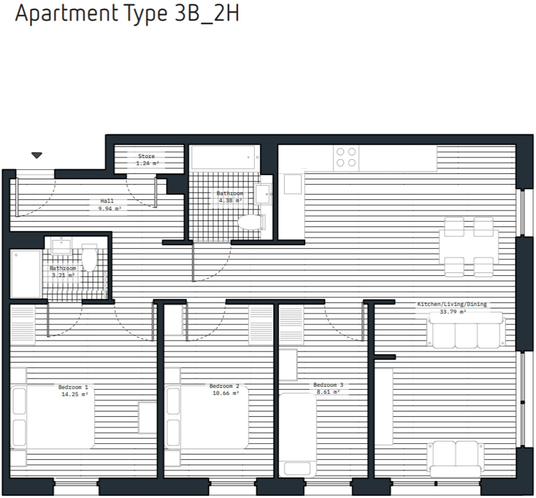 Platform Edinburgh, The Meander, EH6 floorplan