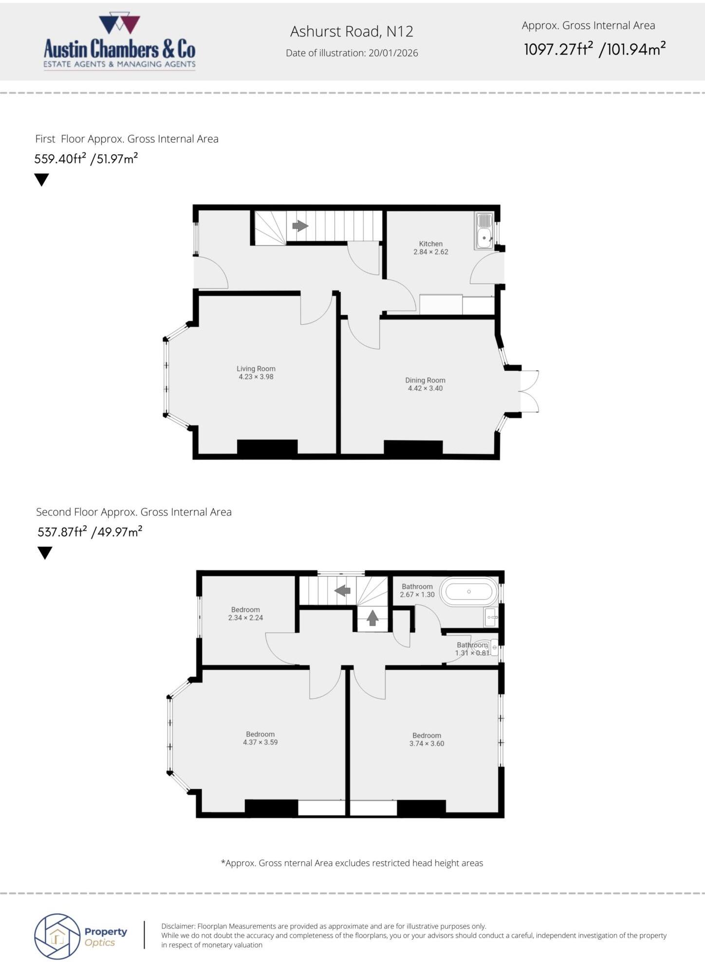 Ashurst Road, London floorplan