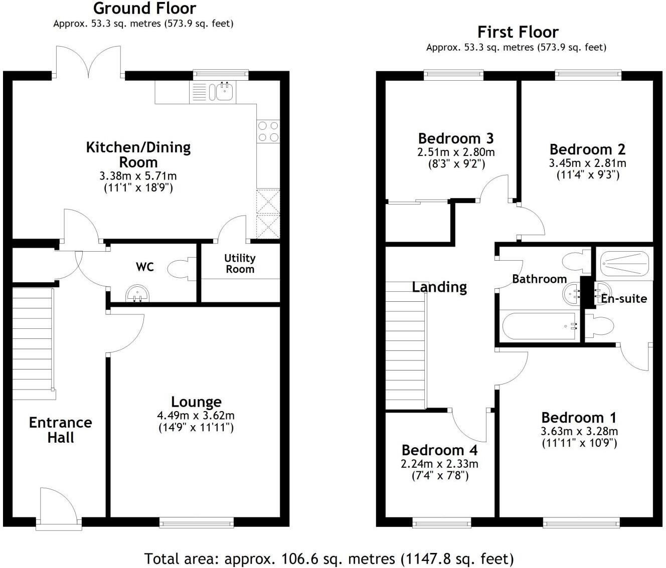 Thorpe Road, Bishop's Stortford, Hertfordshire, CM23 floorplan