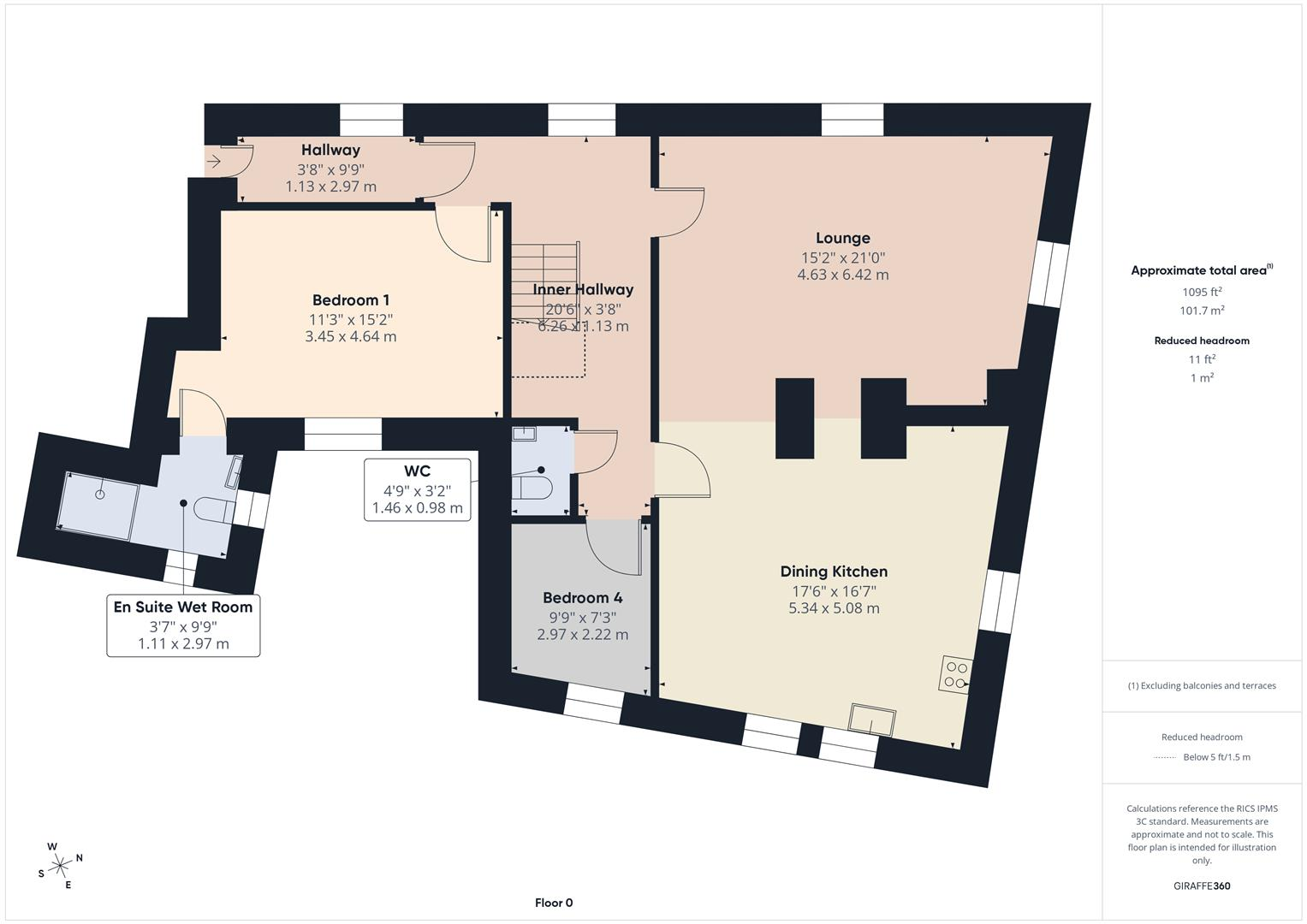 The Quadrant, Buxton floorplan