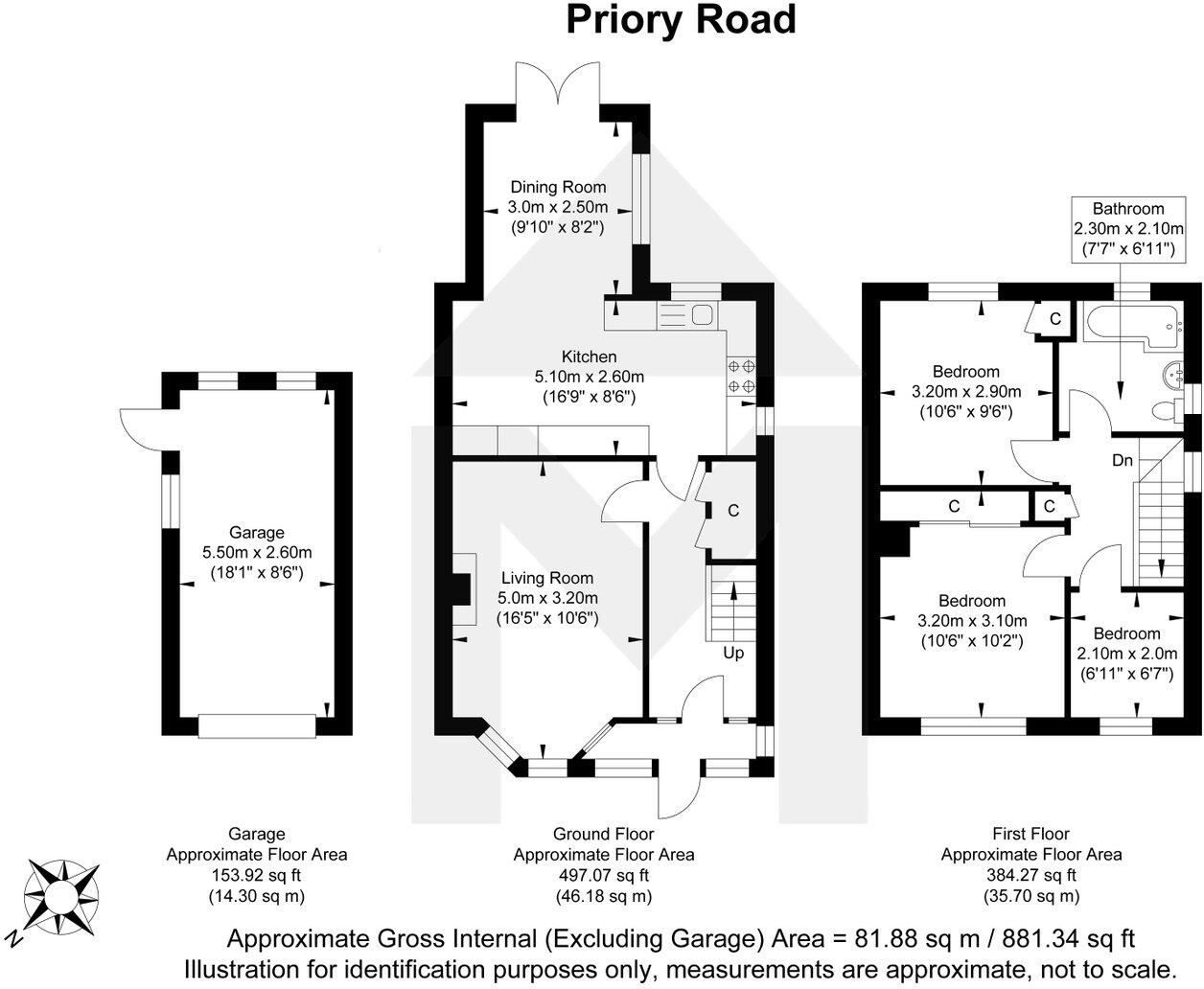 Priory Road, Hassocks, West Sussex, BN6 8PS floorplan