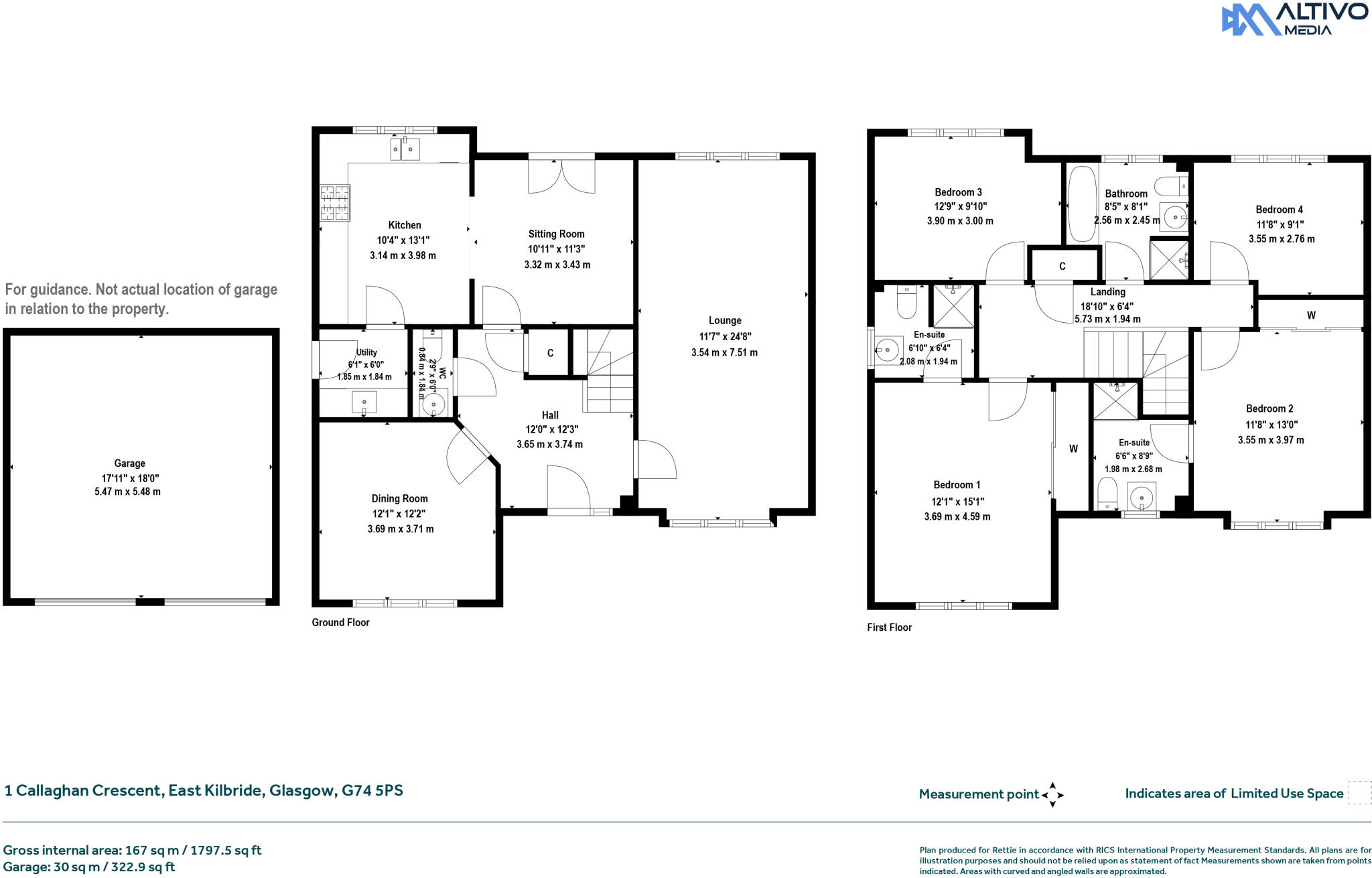 1, Callaghan Crescent, East Kilbride, Glasgow, South Lanarkshire floorplan