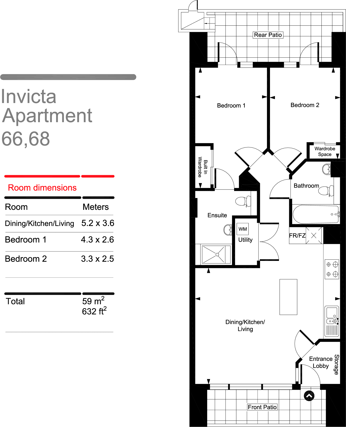 Invicta, Millennium Promenade, City Centre, Bristol, Bristol City floorplan