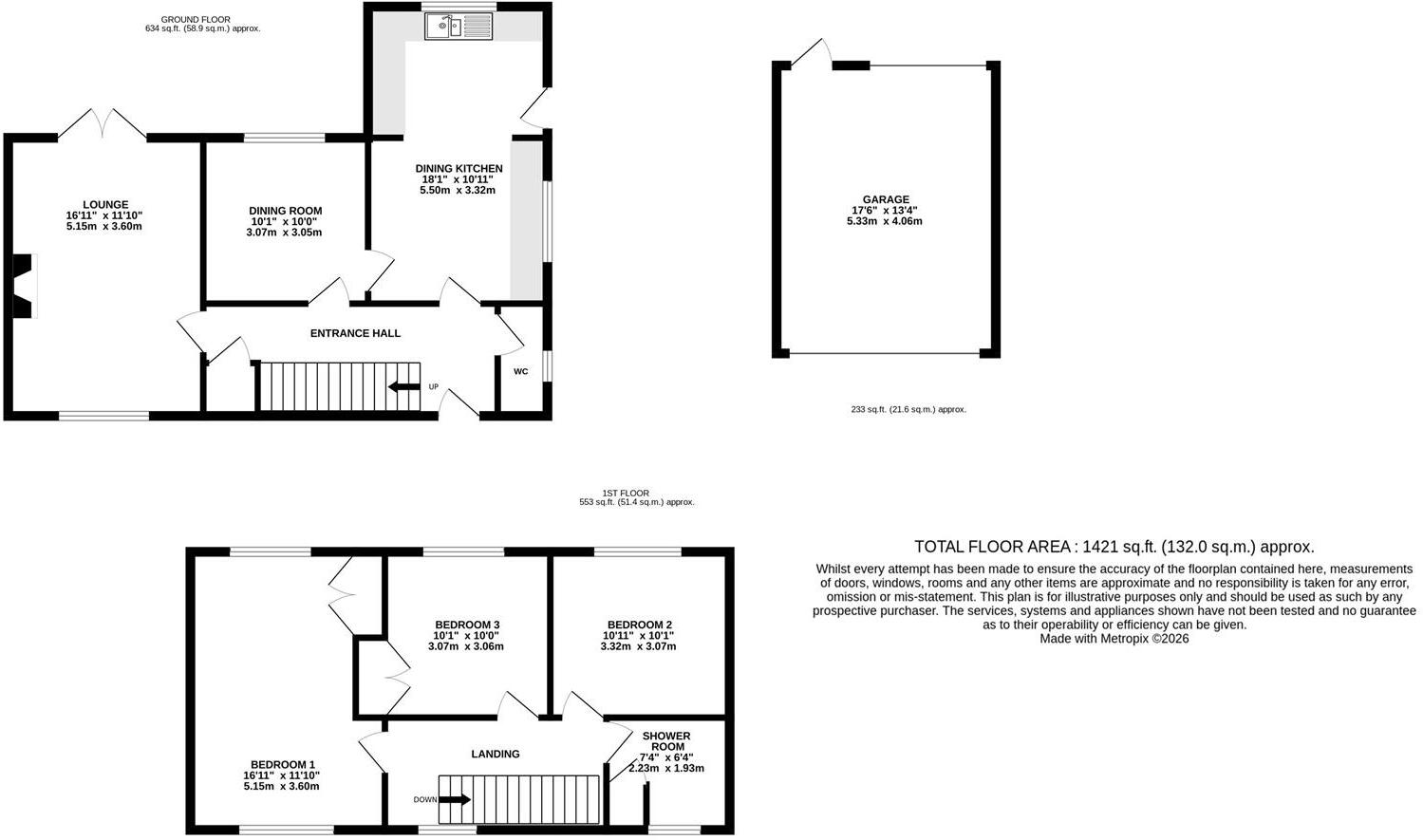 Weaverham Road, Sandiway, Northwich floorplan