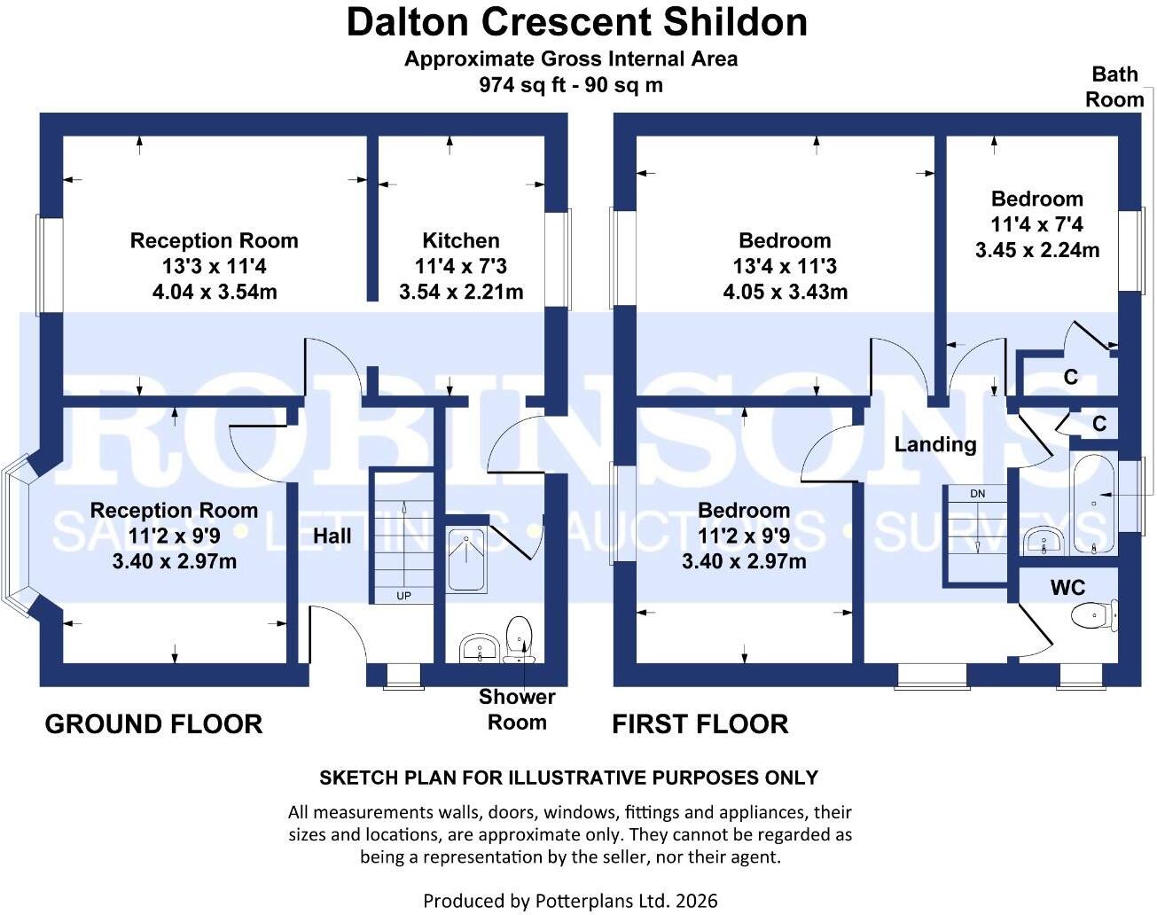 Dalton Crescent, Shildon floorplan