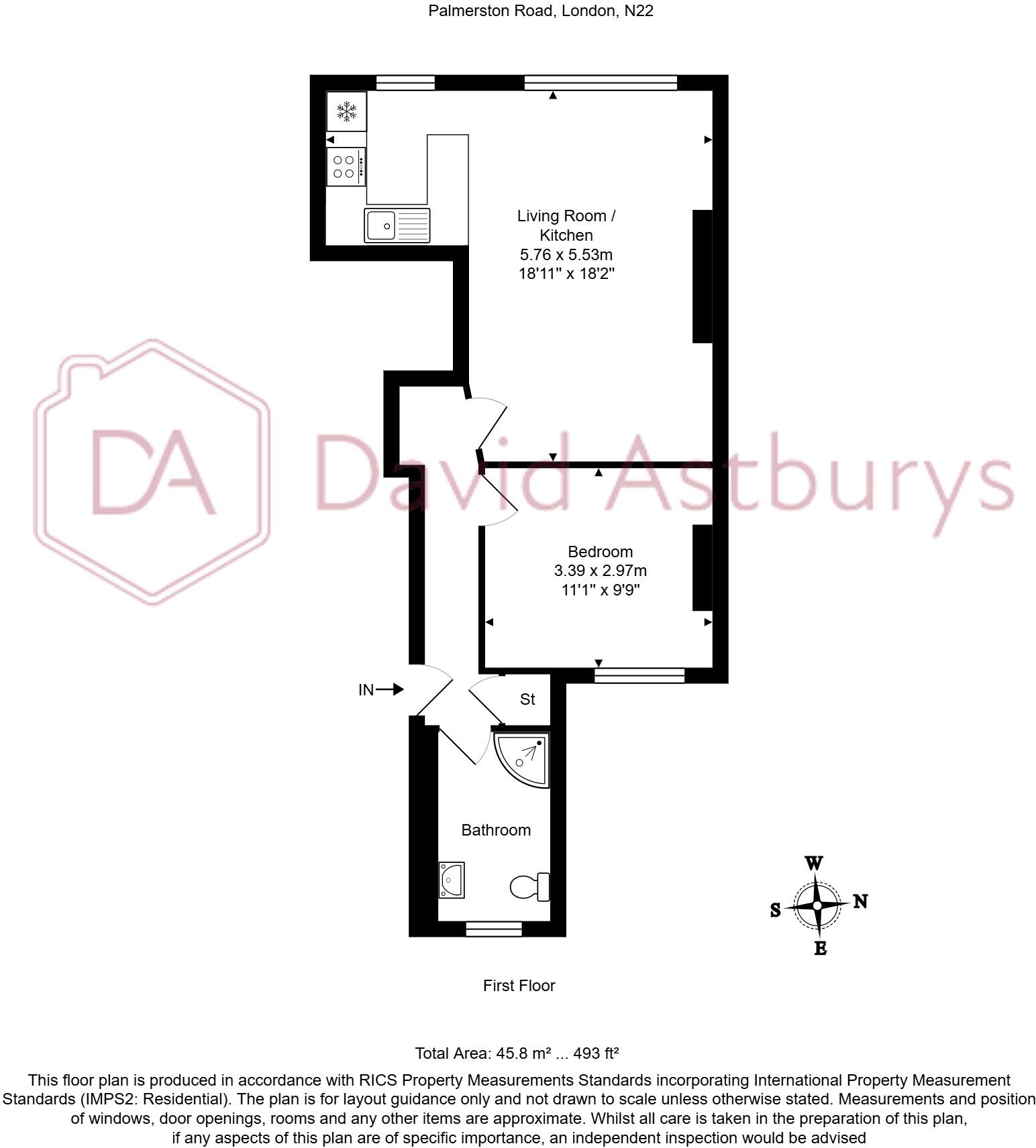 Palmerston Road, Wood Green, London floorplan