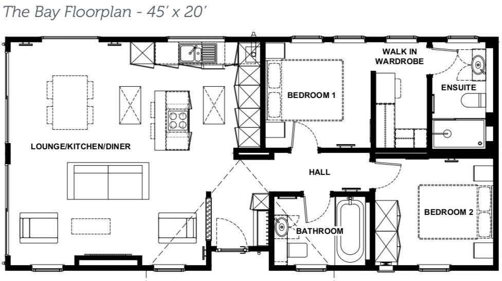 Beautiful lodge in very rarely available lakeside position, East Midlands, Ecton Lane, Sywell, Northamptonshire, NN6 floorplan