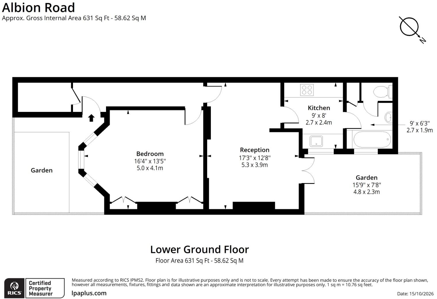 Albion Road, London floorplan