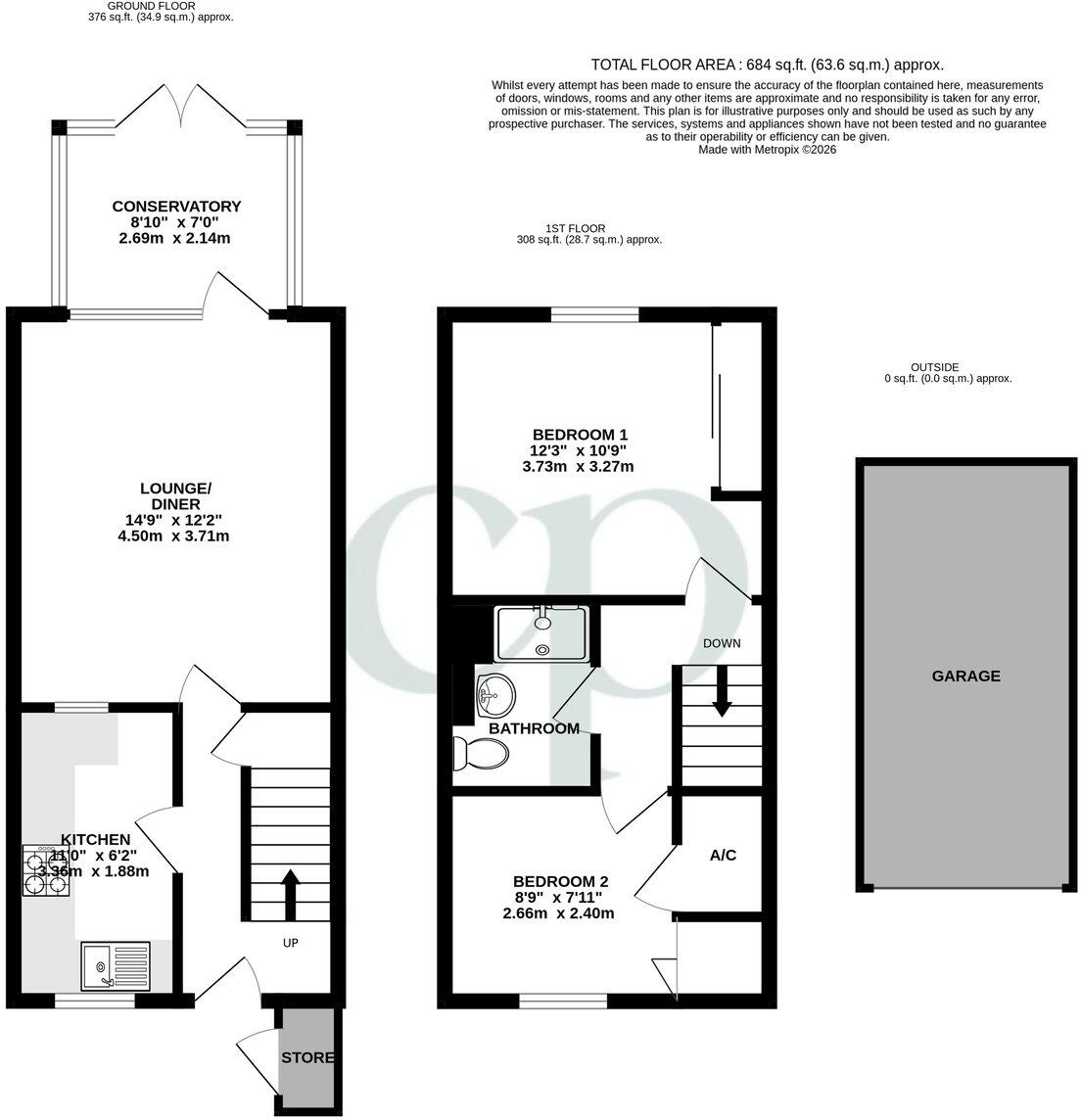 Tavistock Avenue, Ampthill, Bedfordshire, MK45 floorplan
