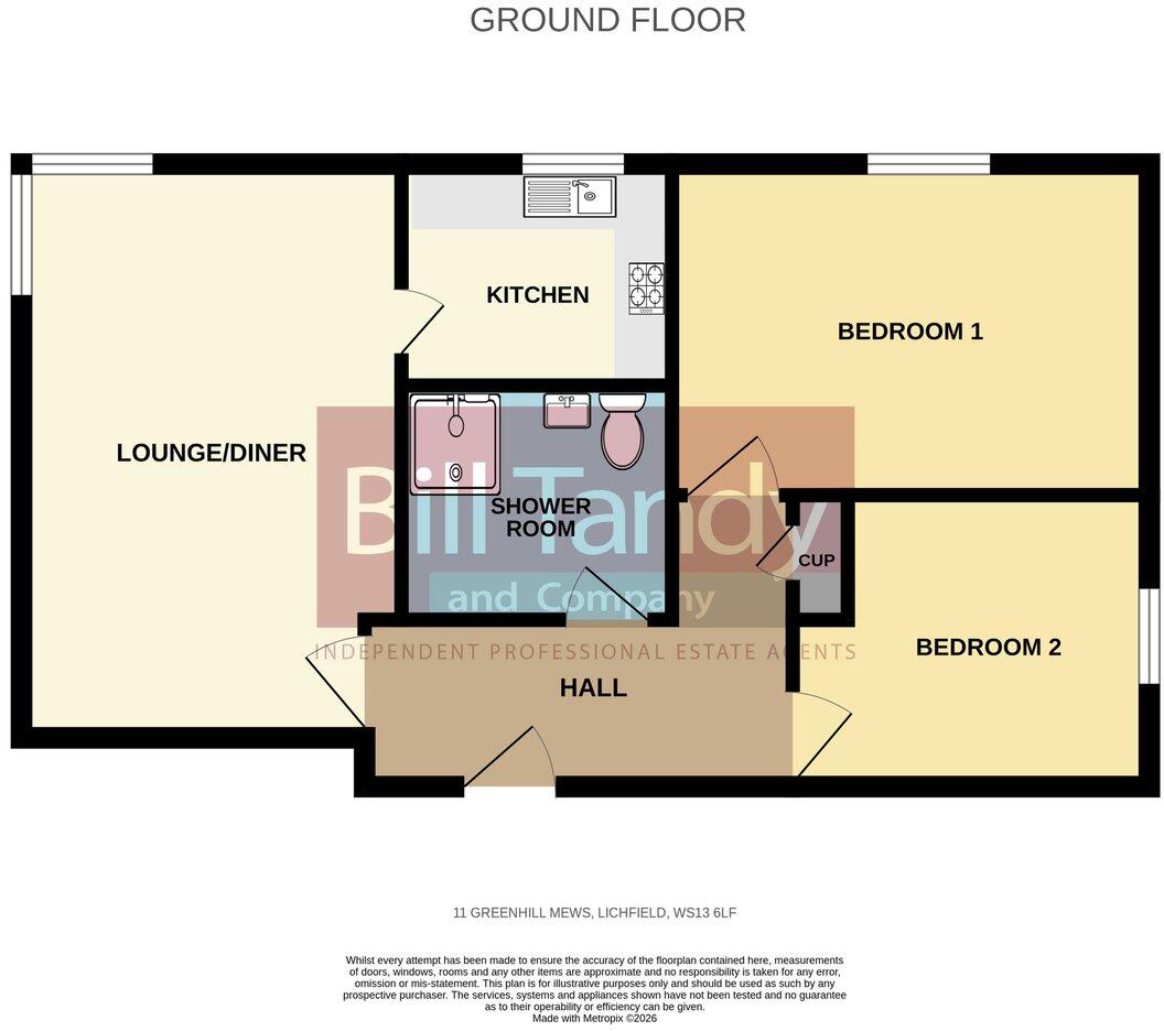 Greenhill Mews, Lichfield, WS13 floorplan