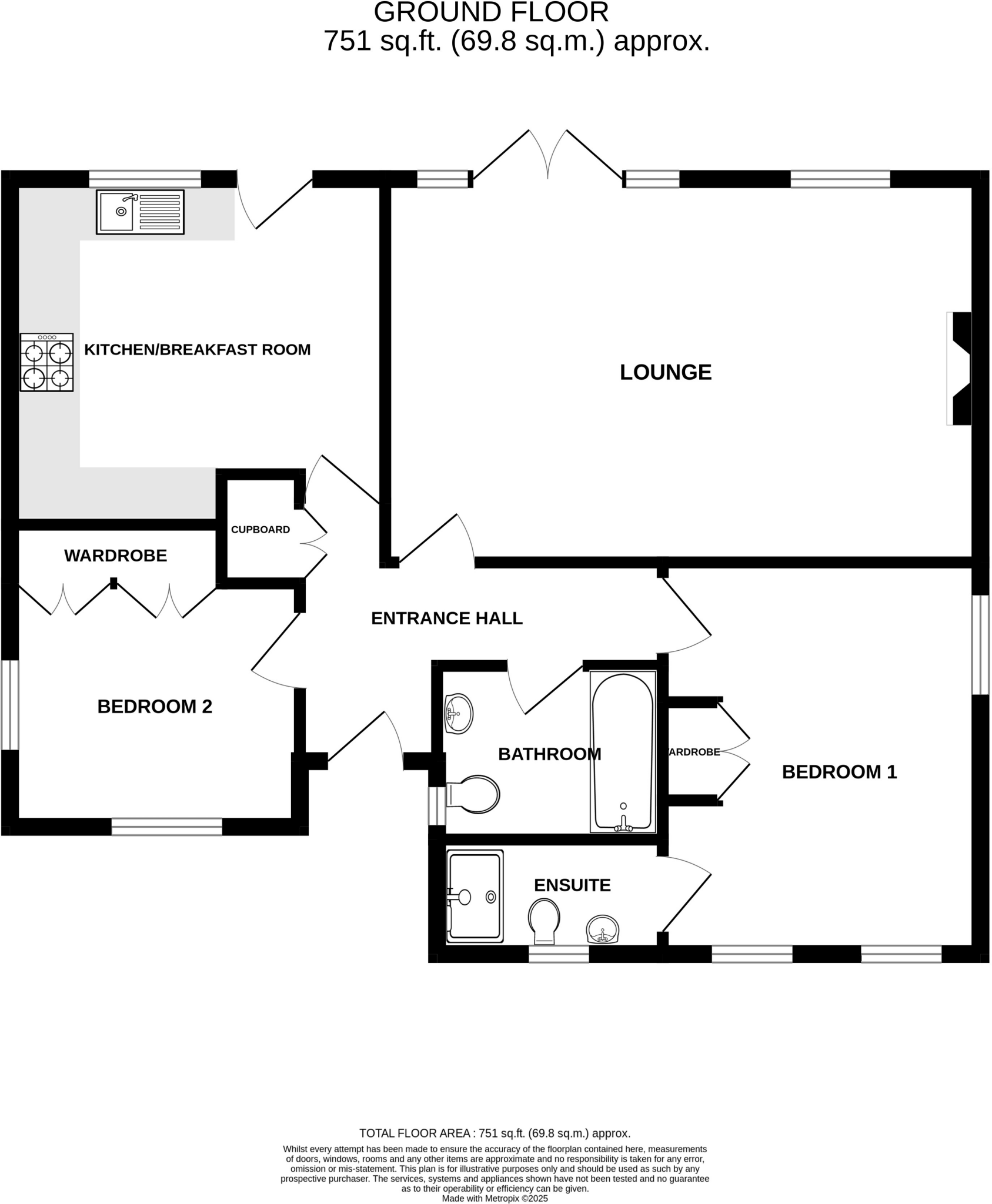 Grove Road, Tiptree floorplan