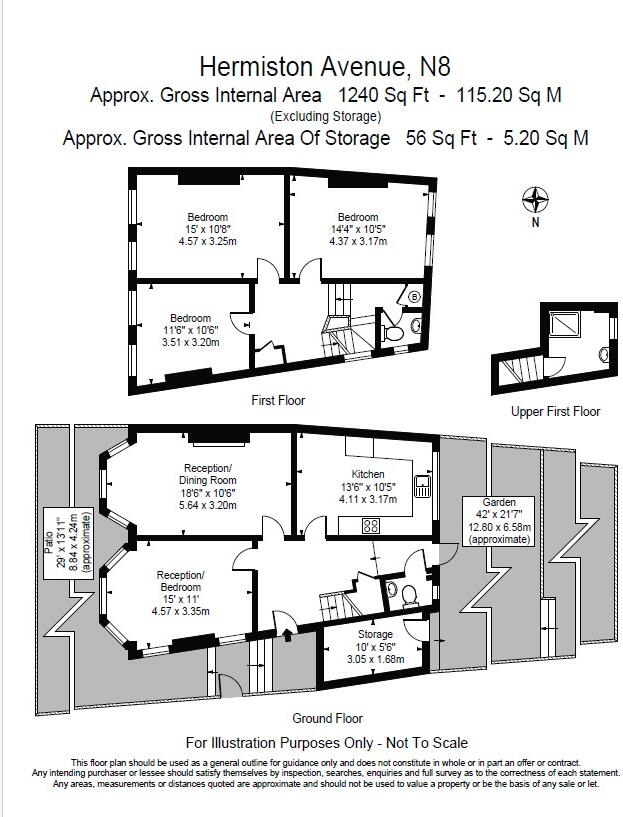 Hermiston Avenue London N8 floorplan