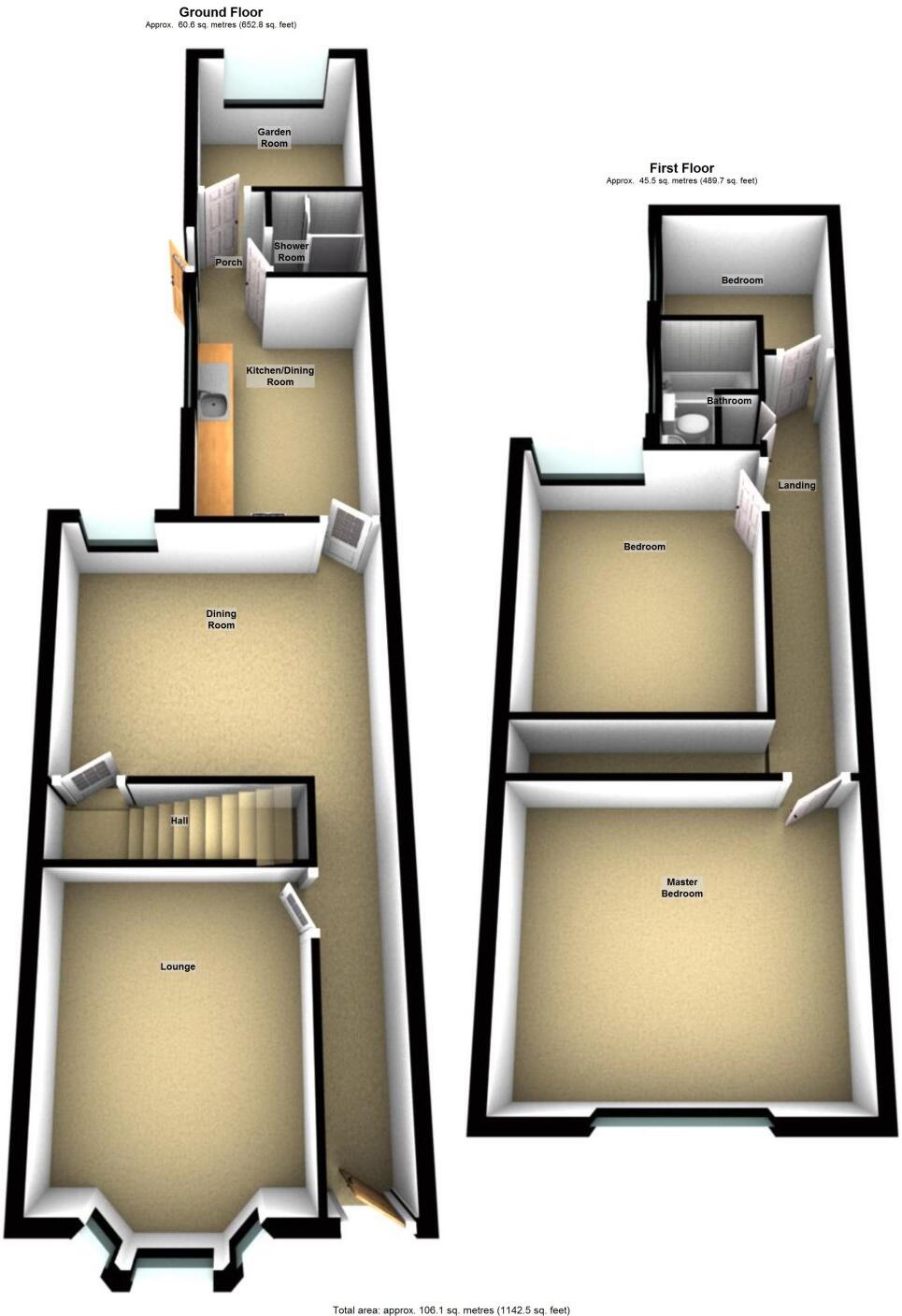 Horace Street, Boston floorplan