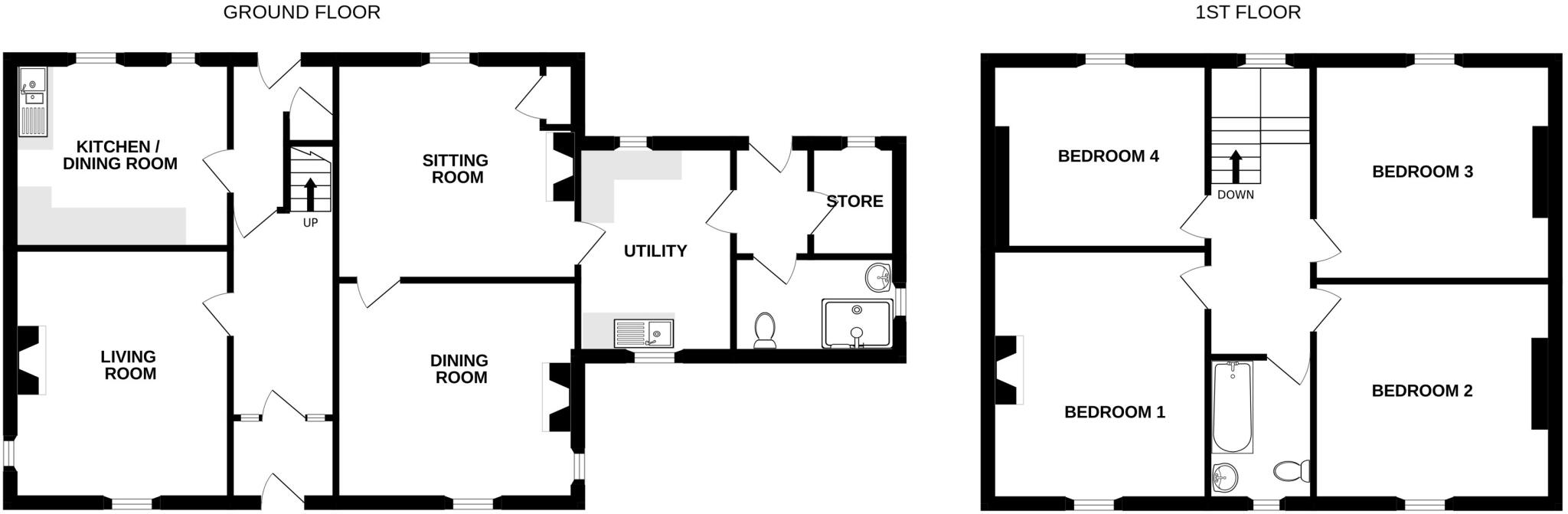 Low Sorbies, Roadhead, Carlisle, Cumbria floorplan