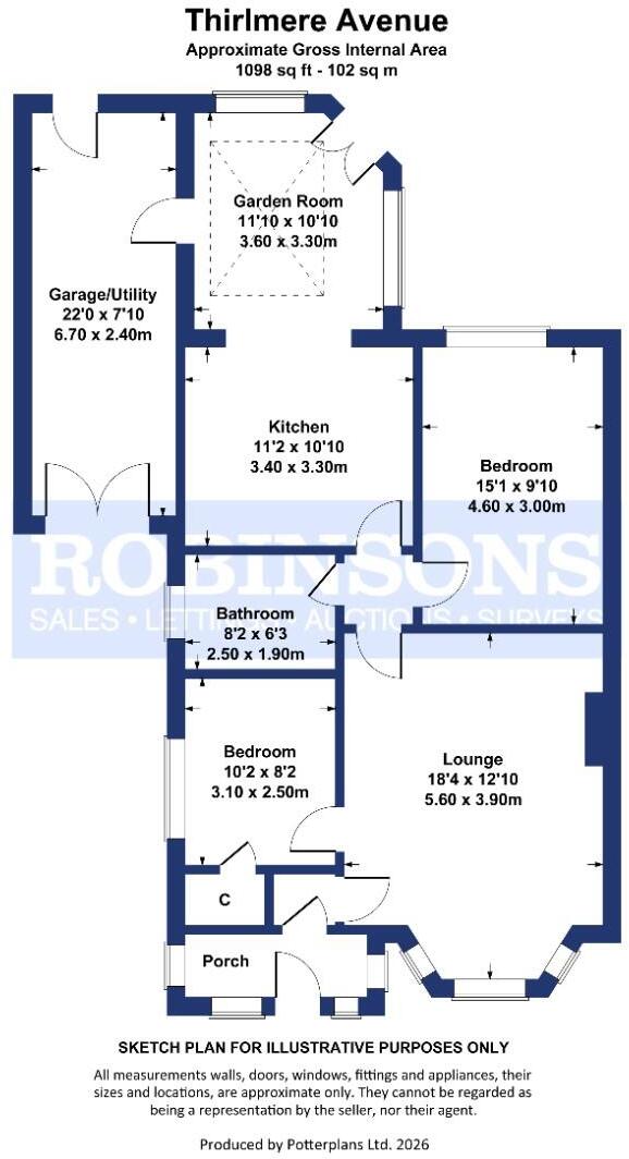 Thirlmere Avenue, Chester Le Street floorplan