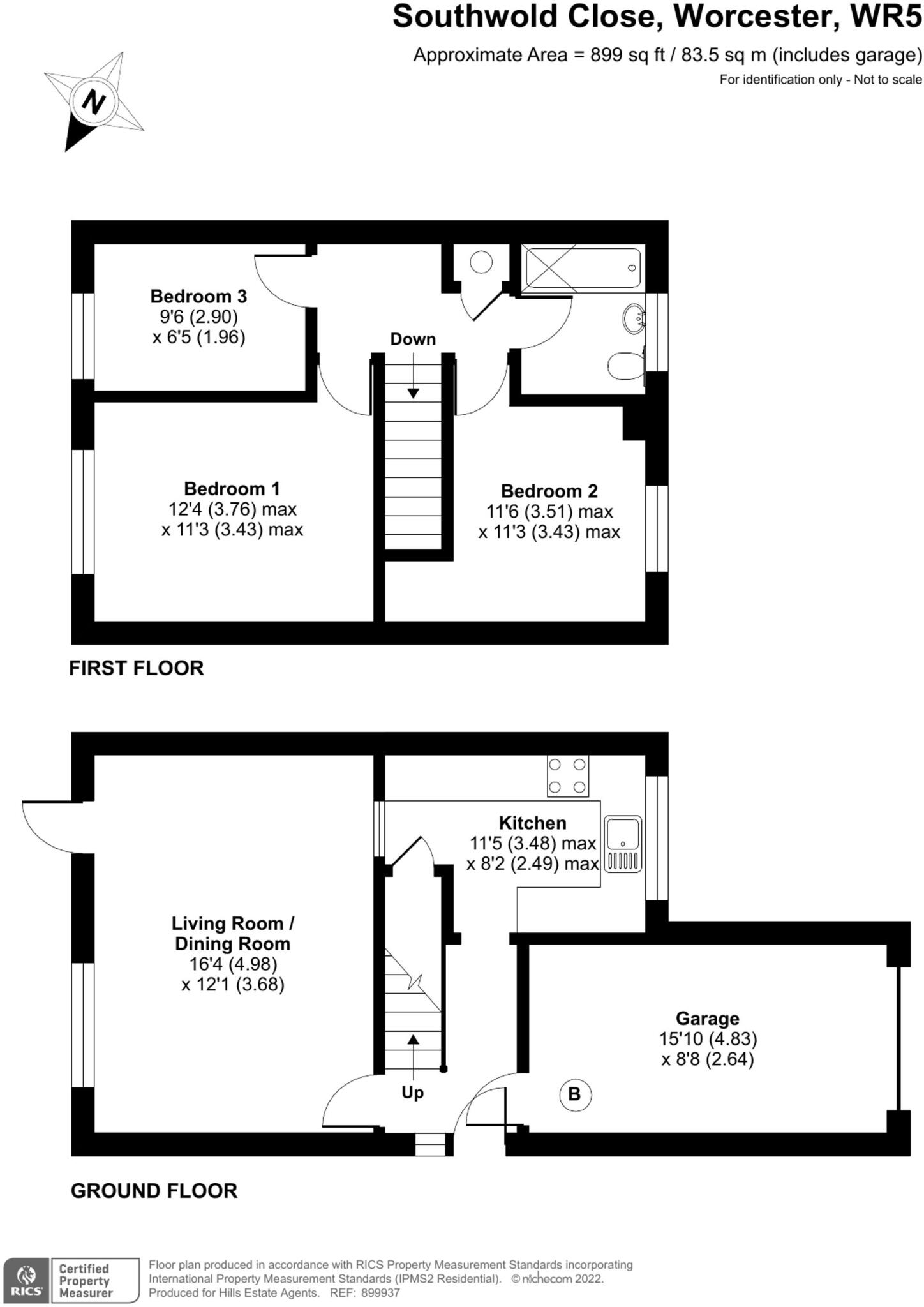 Southwold Close, Worcester, WR5 floorplan