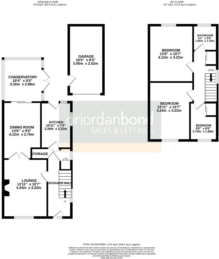 Downwood Close, Cherry Lodge, Northampton NN3 floorplan