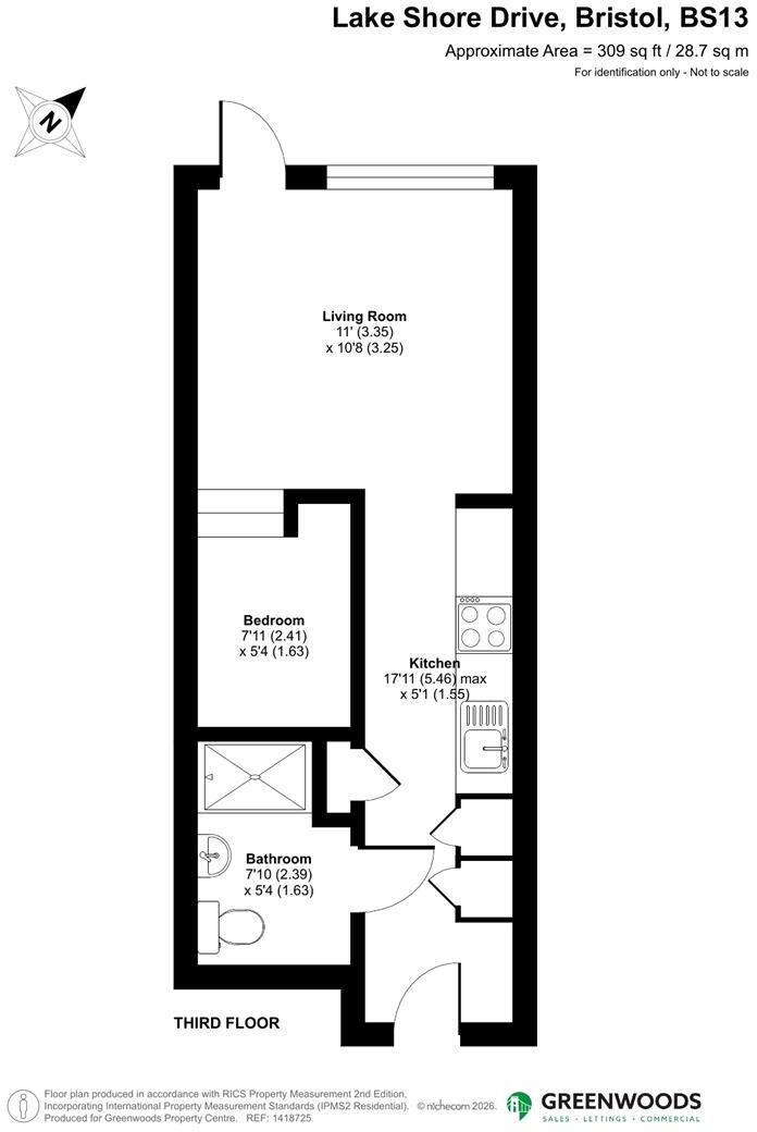 Lake Shore Drive, Crocs Bottom, Bristol floorplan
